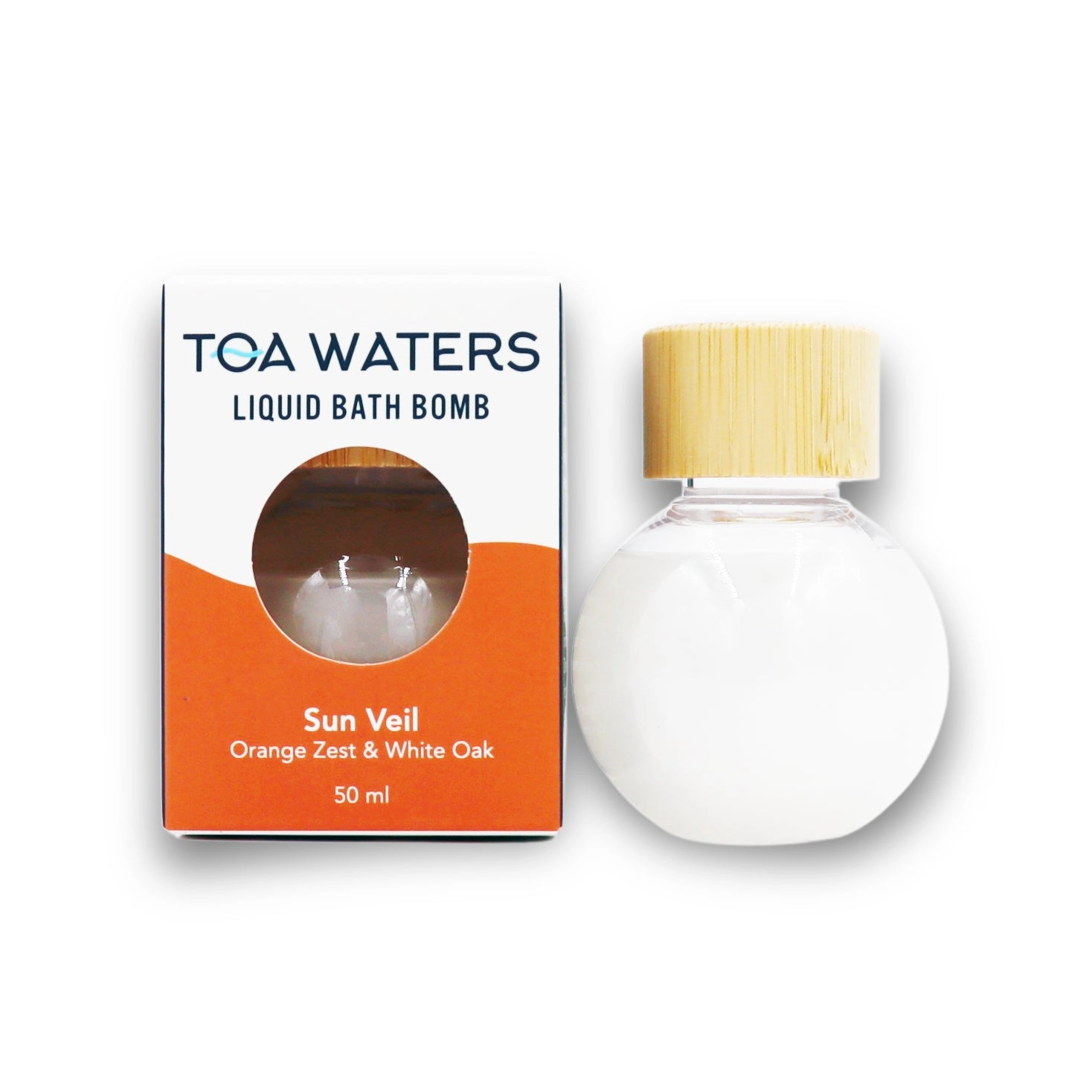 TOA Waters Unisex Liquid Bath Bomb Sun Veil - Orange Zest and White Oak