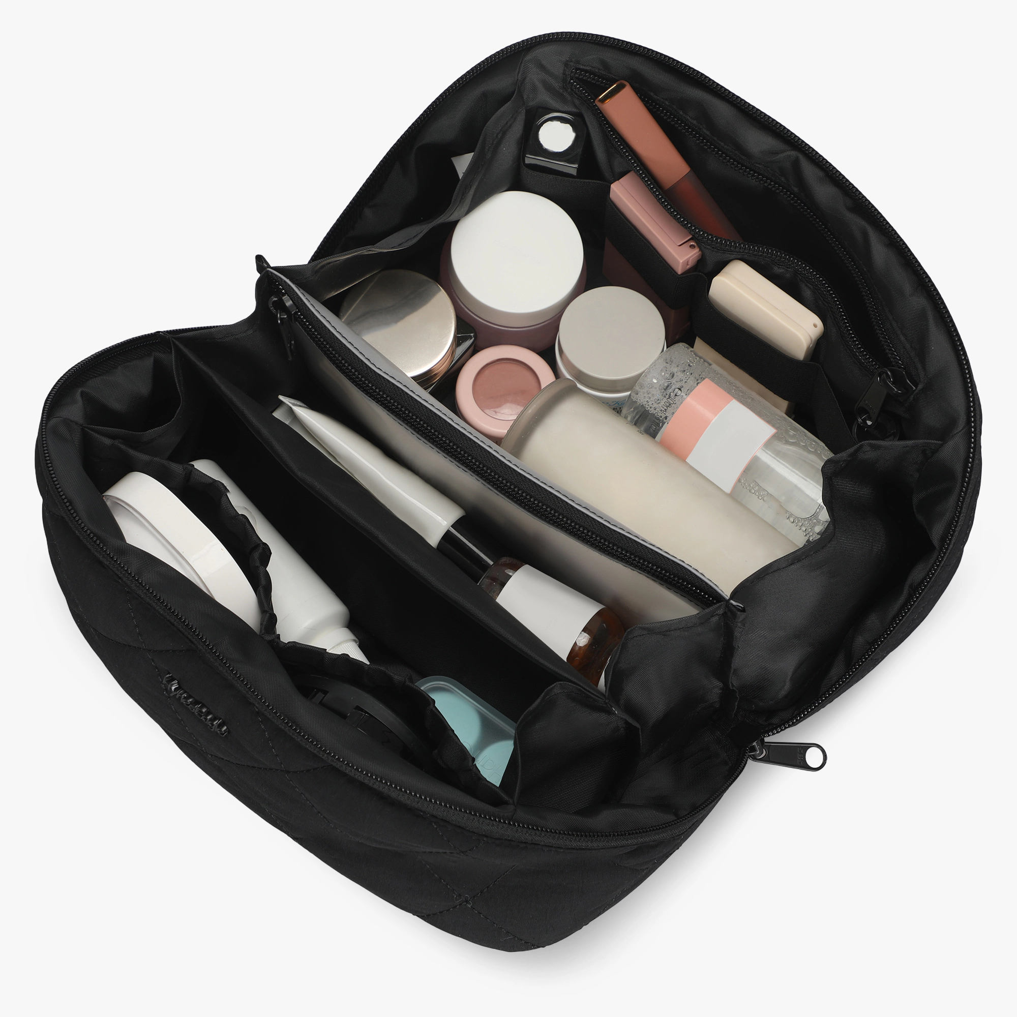 Hynes Eagle Women's Quilted Makeup Bag Organizer