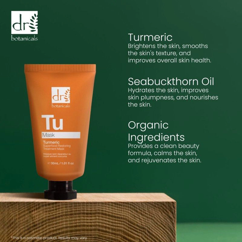 Dr. Botanicals Turmeric Superfood Restoring Treatment Mask 30ml