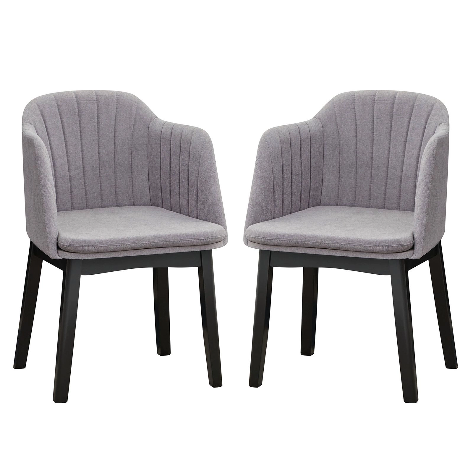 SlickBlue Velvet Upholstered Dining Chairs with Armrests Set of 2