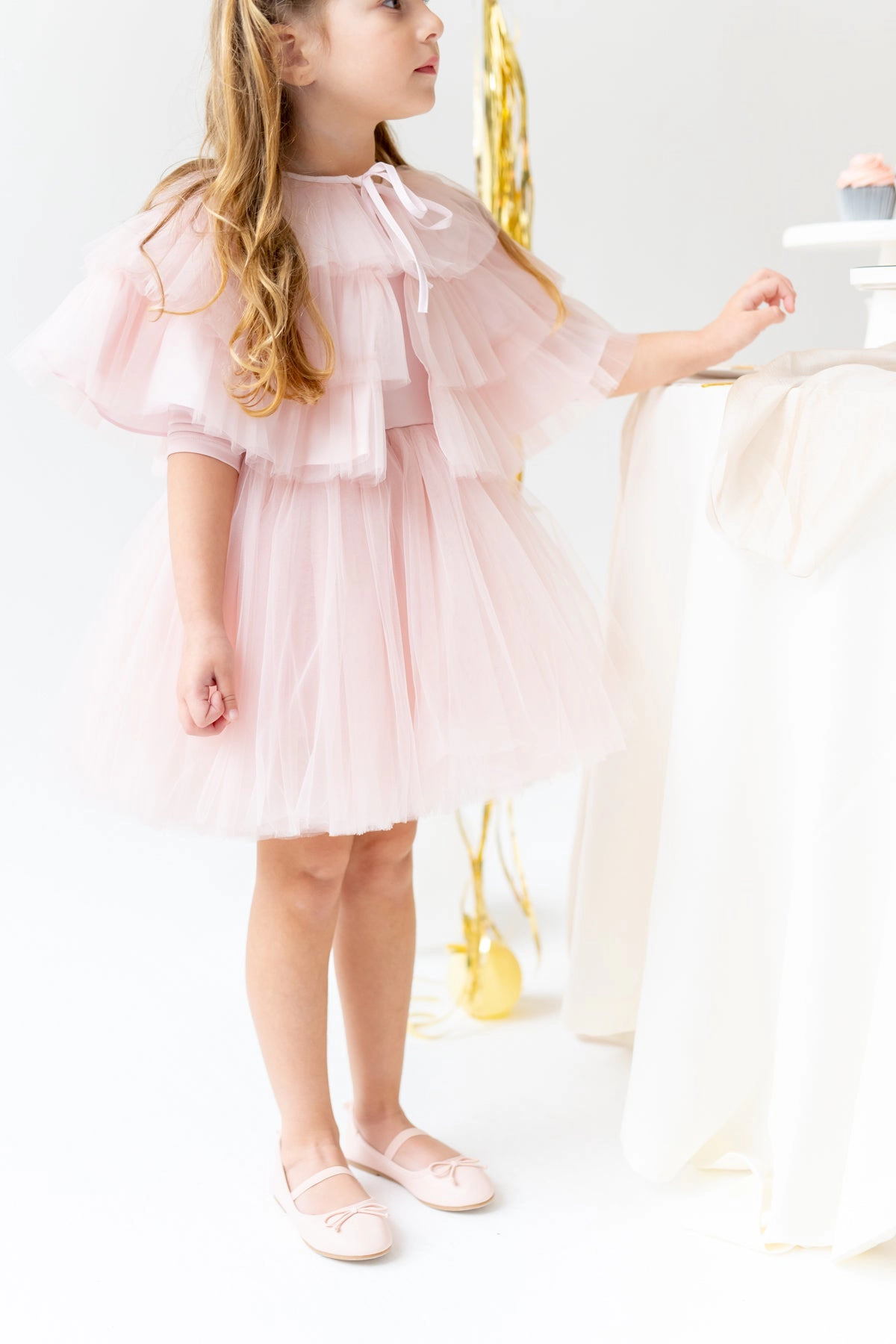 Mini Celebrities Girls Soft Pink Dress Set