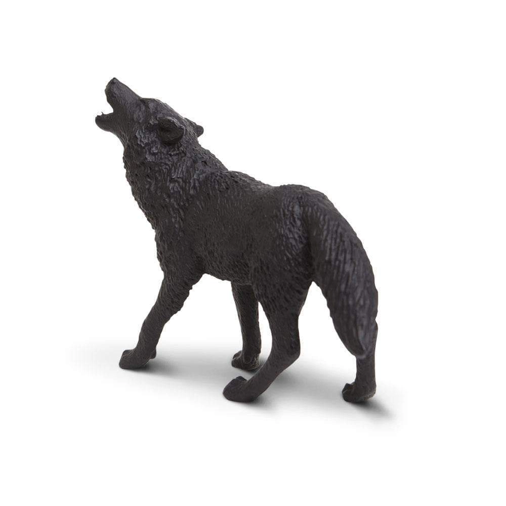Safari Ltd. - Black Wolf Kids Toy Figure