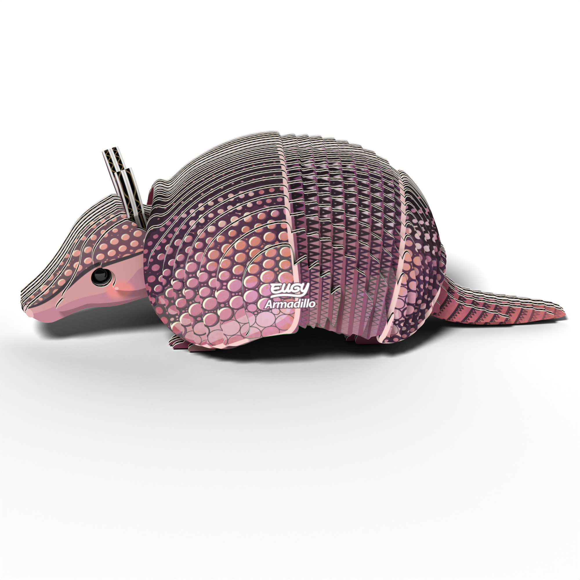 EUGY Armadillo 3D Puzzle - contains 42 puzzle pieces