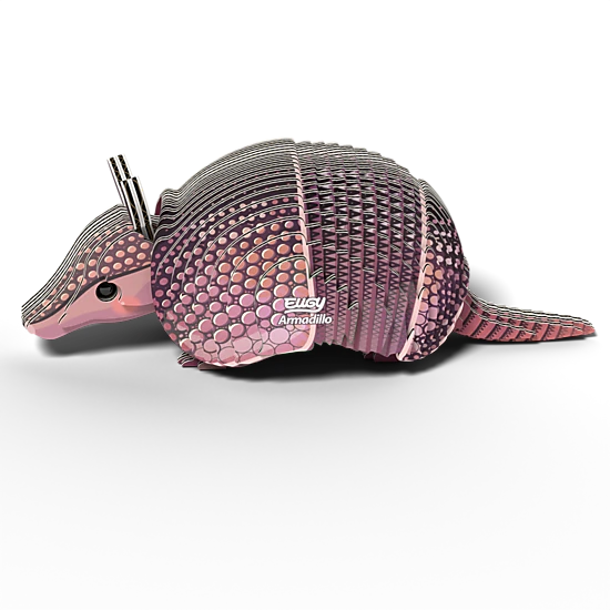EUGY Armadillo 3D Puzzle - contains 42 puzzle pieces