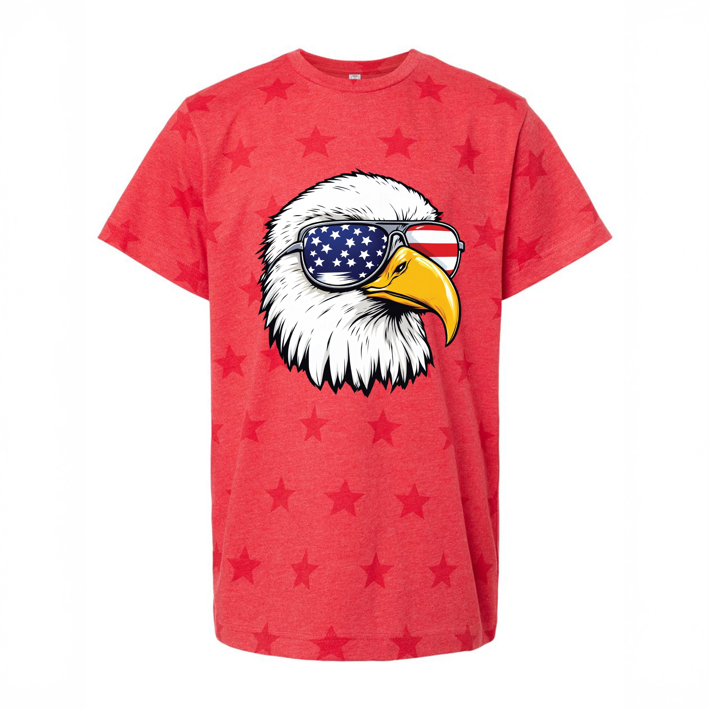 The Juniper Shop - Patriotic Eagle Sunglasses Youth Short Sleeve Star Tee