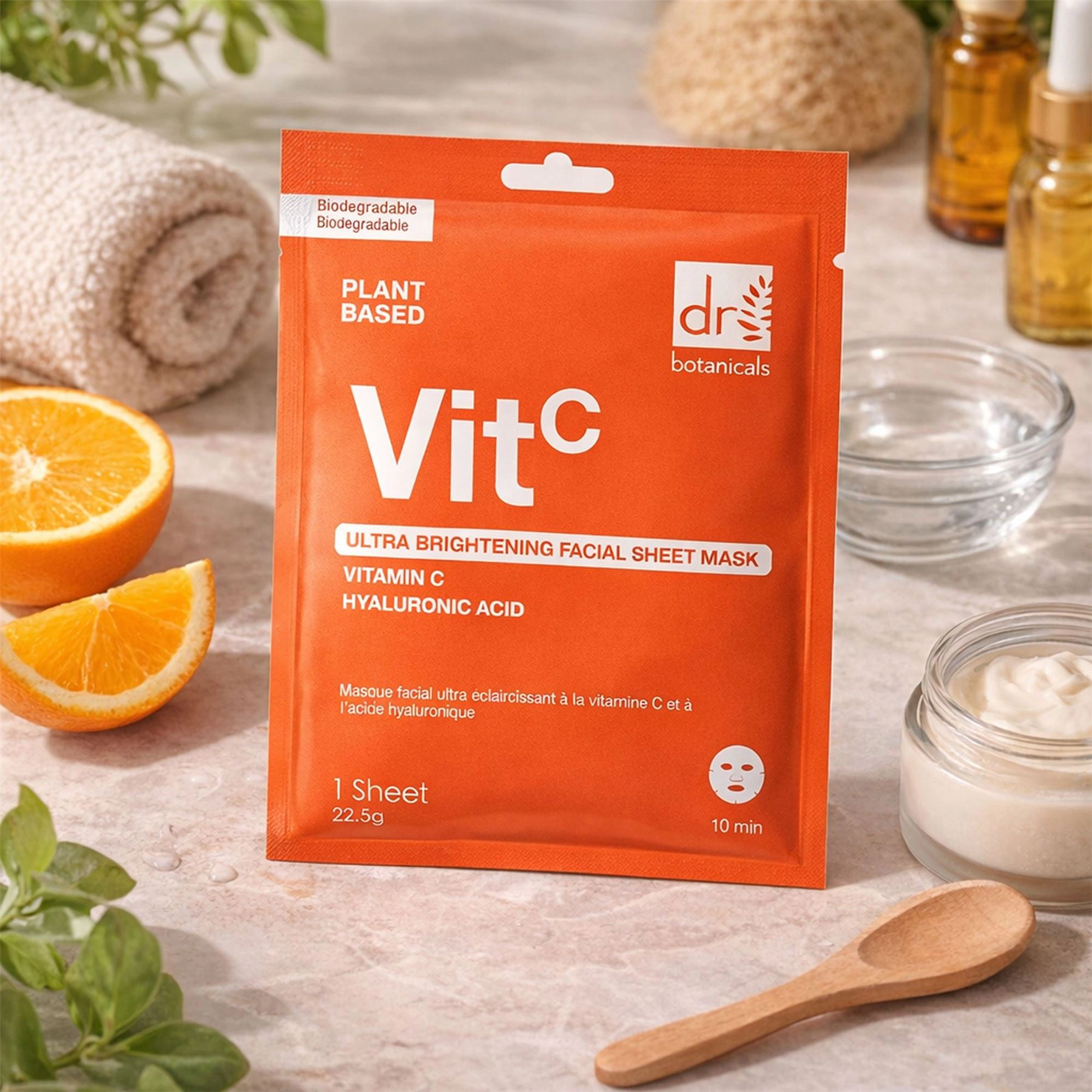 Dr Botanicals Ultra Brightening Facial Mask with Vitamin C and Hyaluronic Acid
