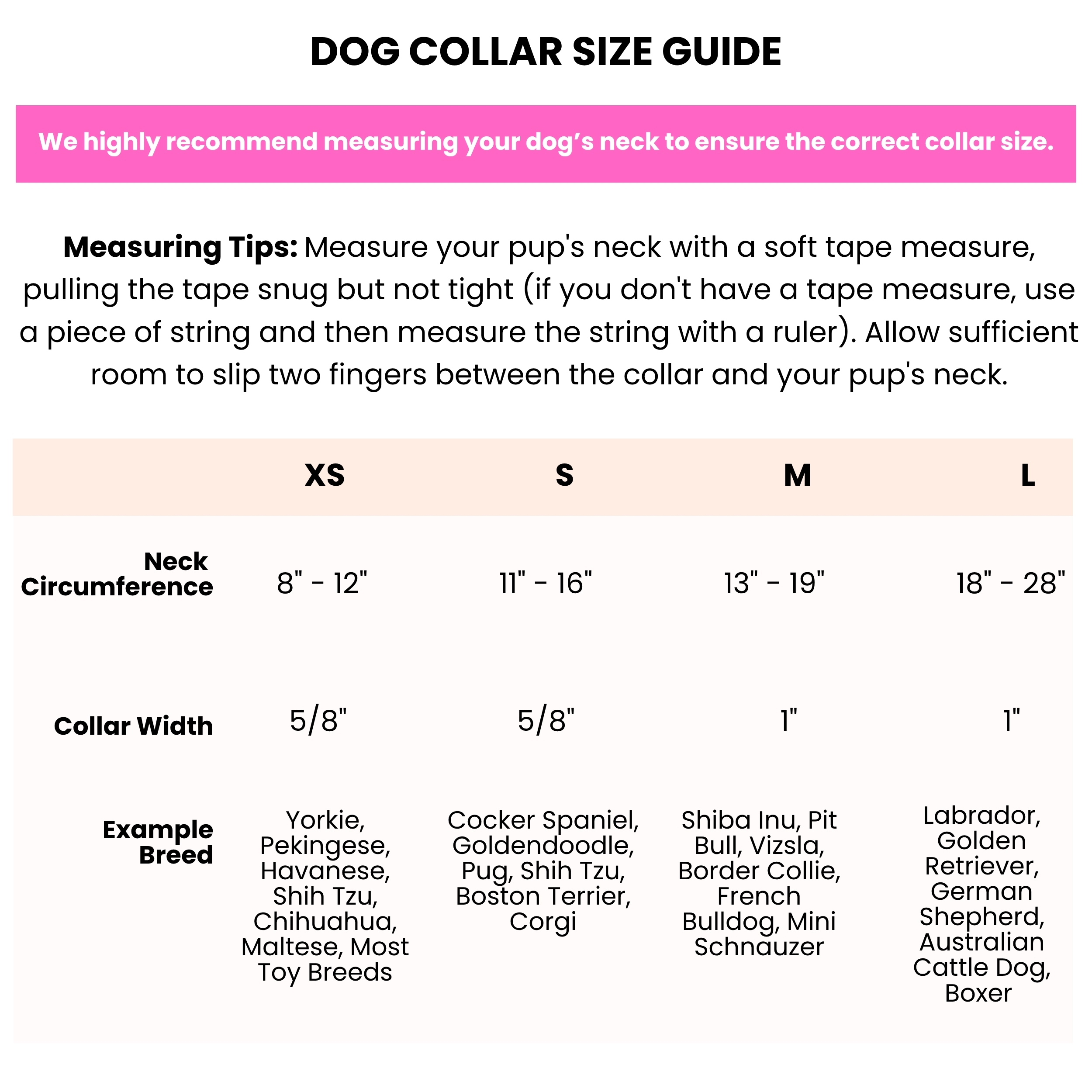 Pink Papyrus Gianna Dog Collar