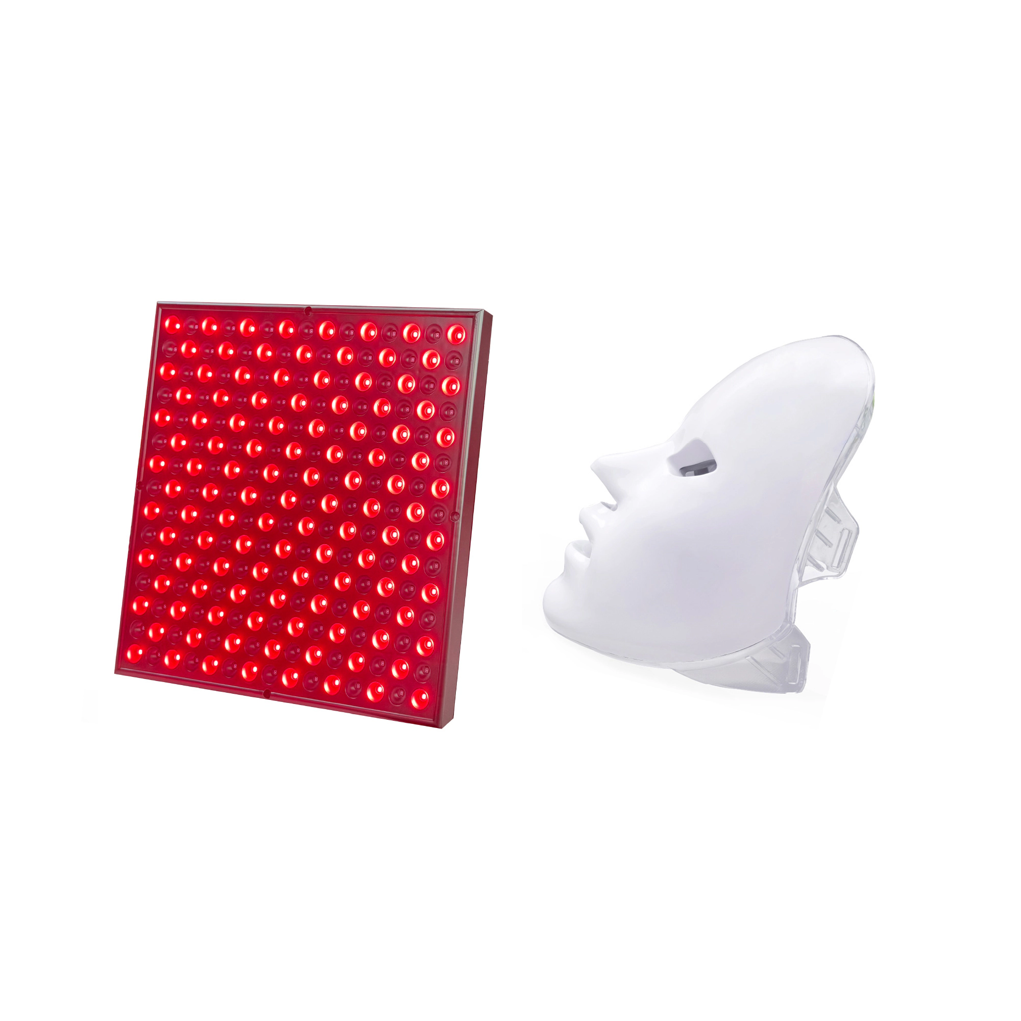 Pursonic Unisex 7-in-1 LED Light Therapy Skincare & Wellness Set: Face Mask & Full-Body Red Light Therapy Panel