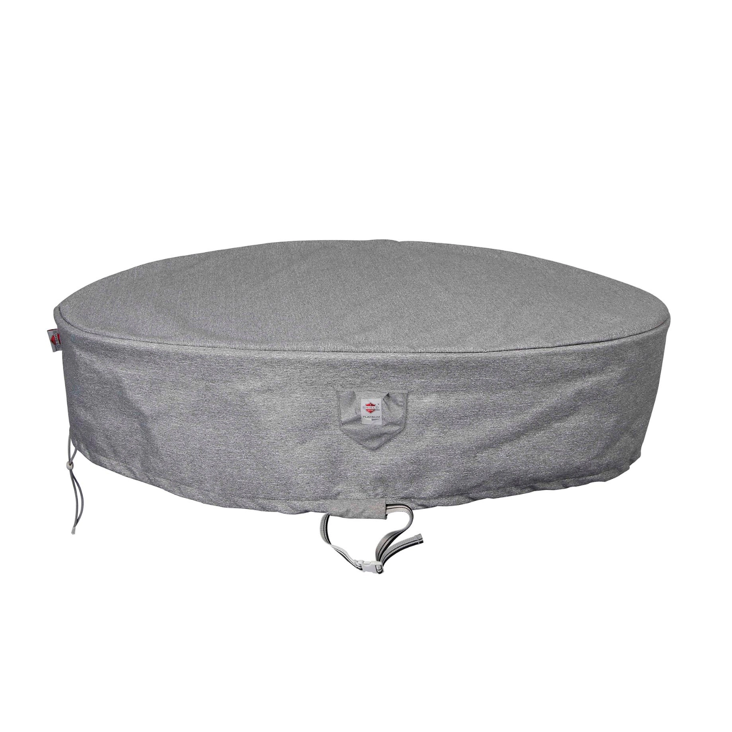 Summerset Shield Platinum 3-Layer Water Resistant Polyester Outdoor Sun Bed Cover - 70x98", Grey Melange