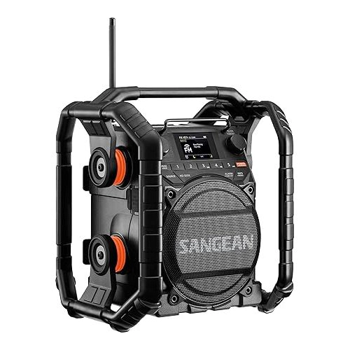 SANGEAN U7HD Rugged Jobsite Bluetooth AM/FM HD Digital Radio, Dustproof and Waterproof Outdoor Audio