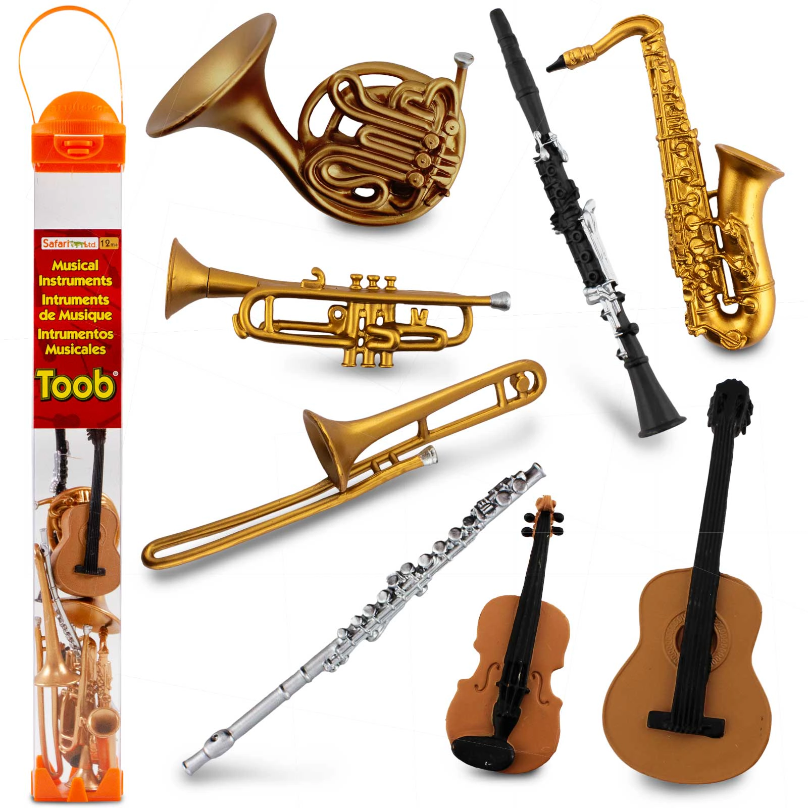 Safari Ltd. - Musical Instruments TOOB - contains 8 Mini Figurines