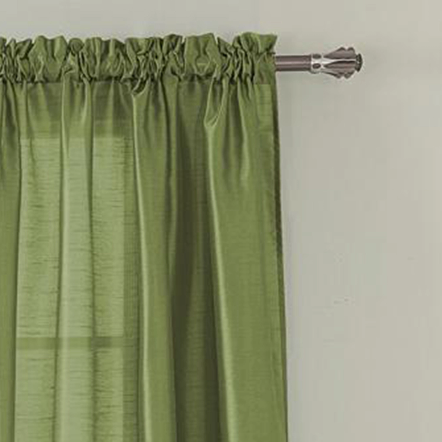 RT Designers Collection Nikki Premium Rod Pocket Curtain Panel 54" x 90" Red