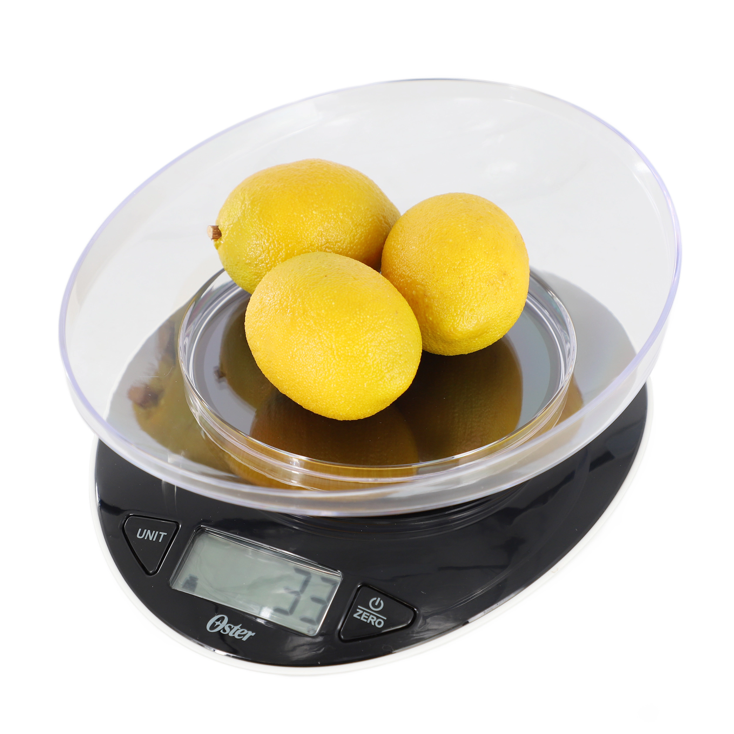 Oster Lydell 2 Piece Digital Kitchen Scale with Bowl in Black
