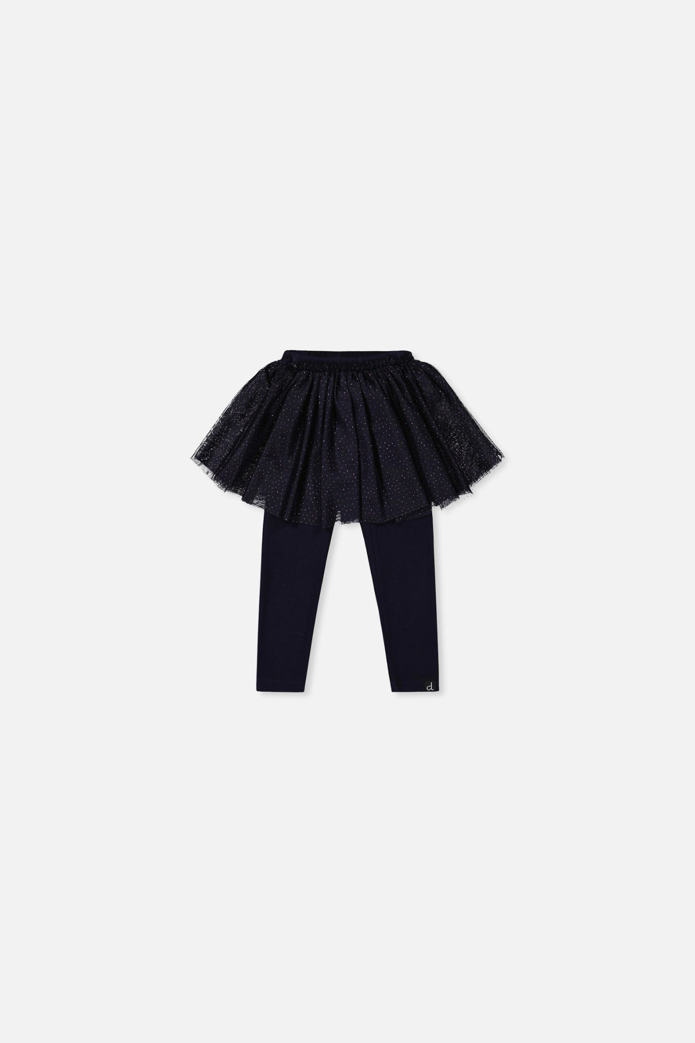 Deux par Girls Leggings with Integrated Tulle Skirt