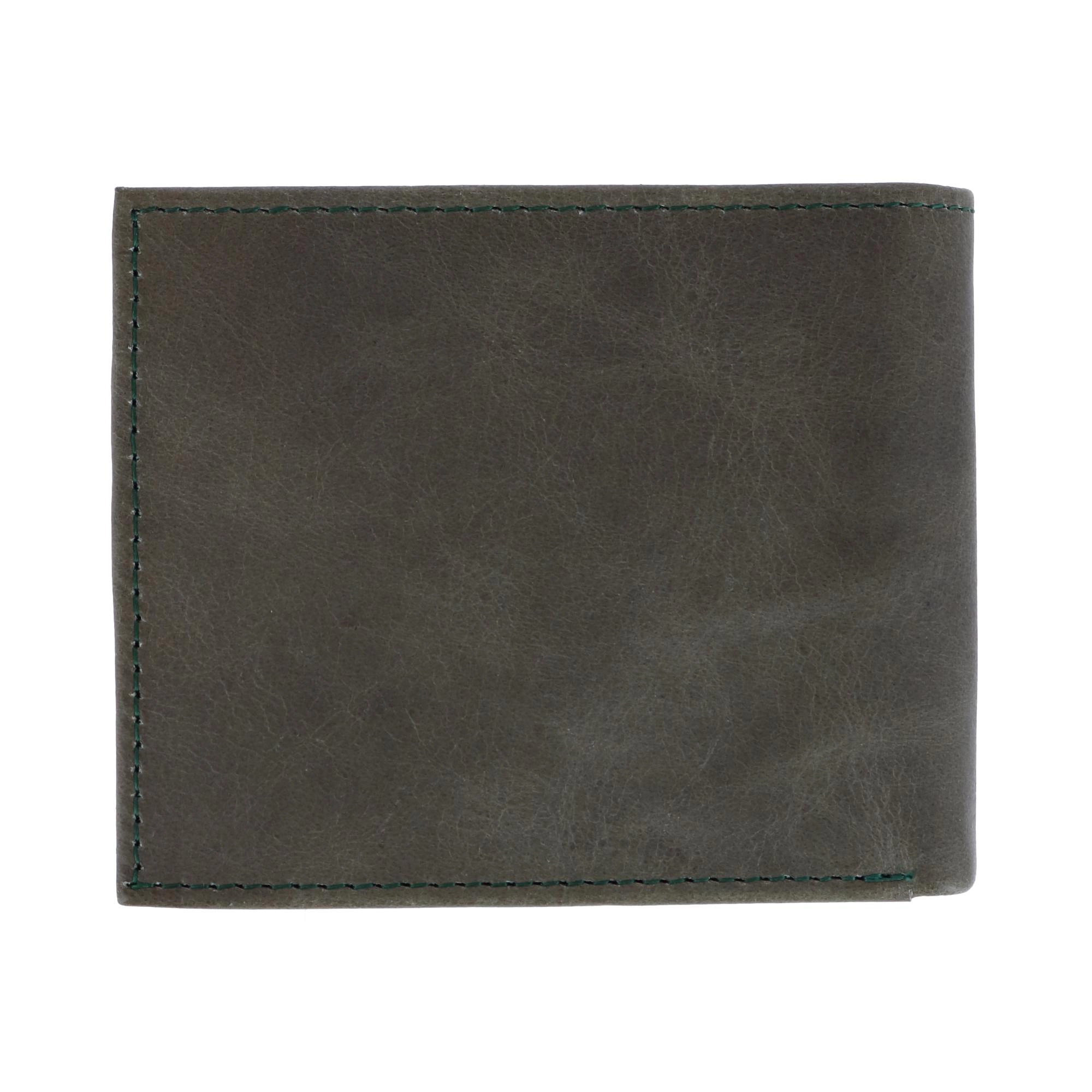 CTM Men's RFID USA Embossed Leather Bifold Wallet
