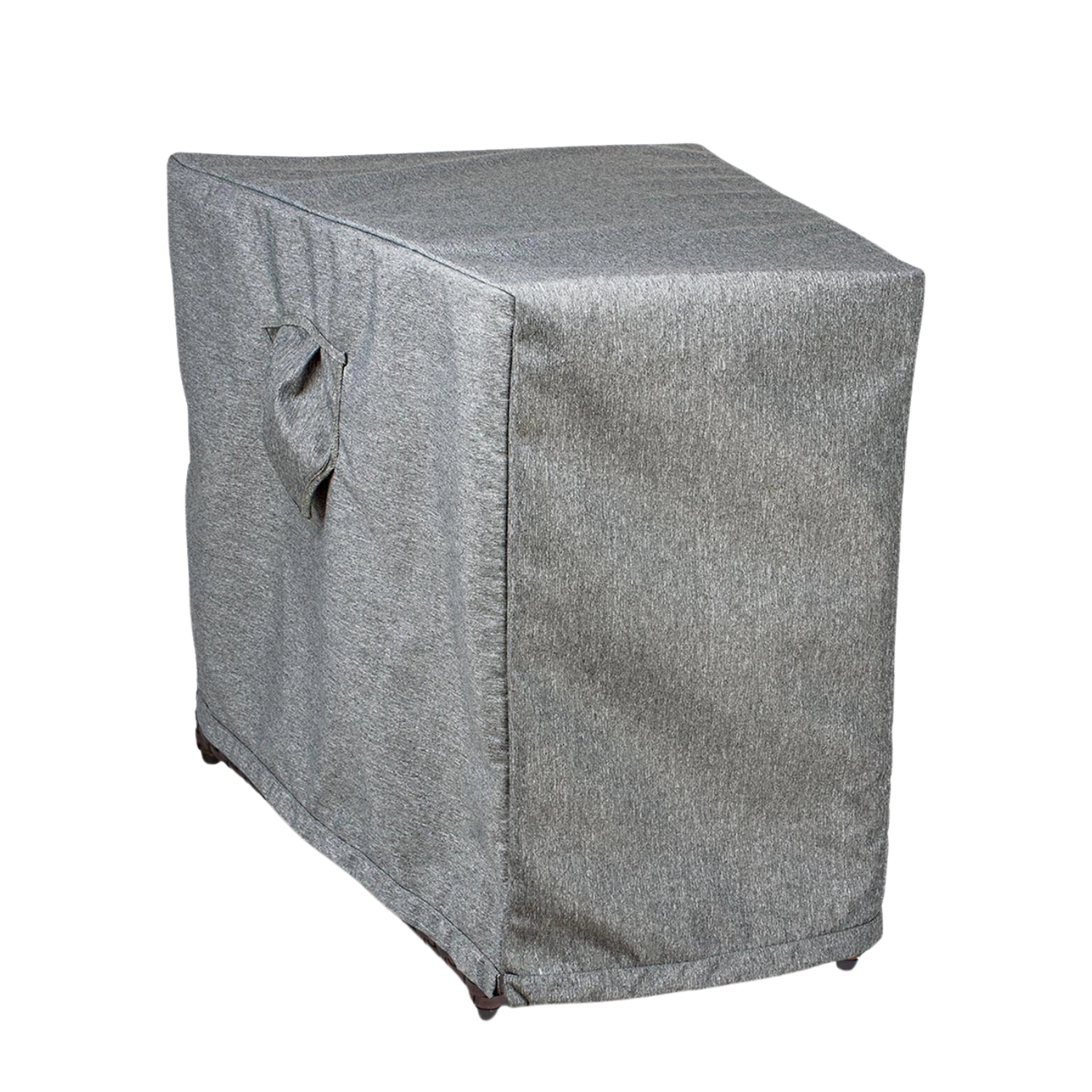 Summerset Shield Platinum Wedge Accent 3-Layer Polyester Outdoor Table Cover - 16x22", Grey Melange