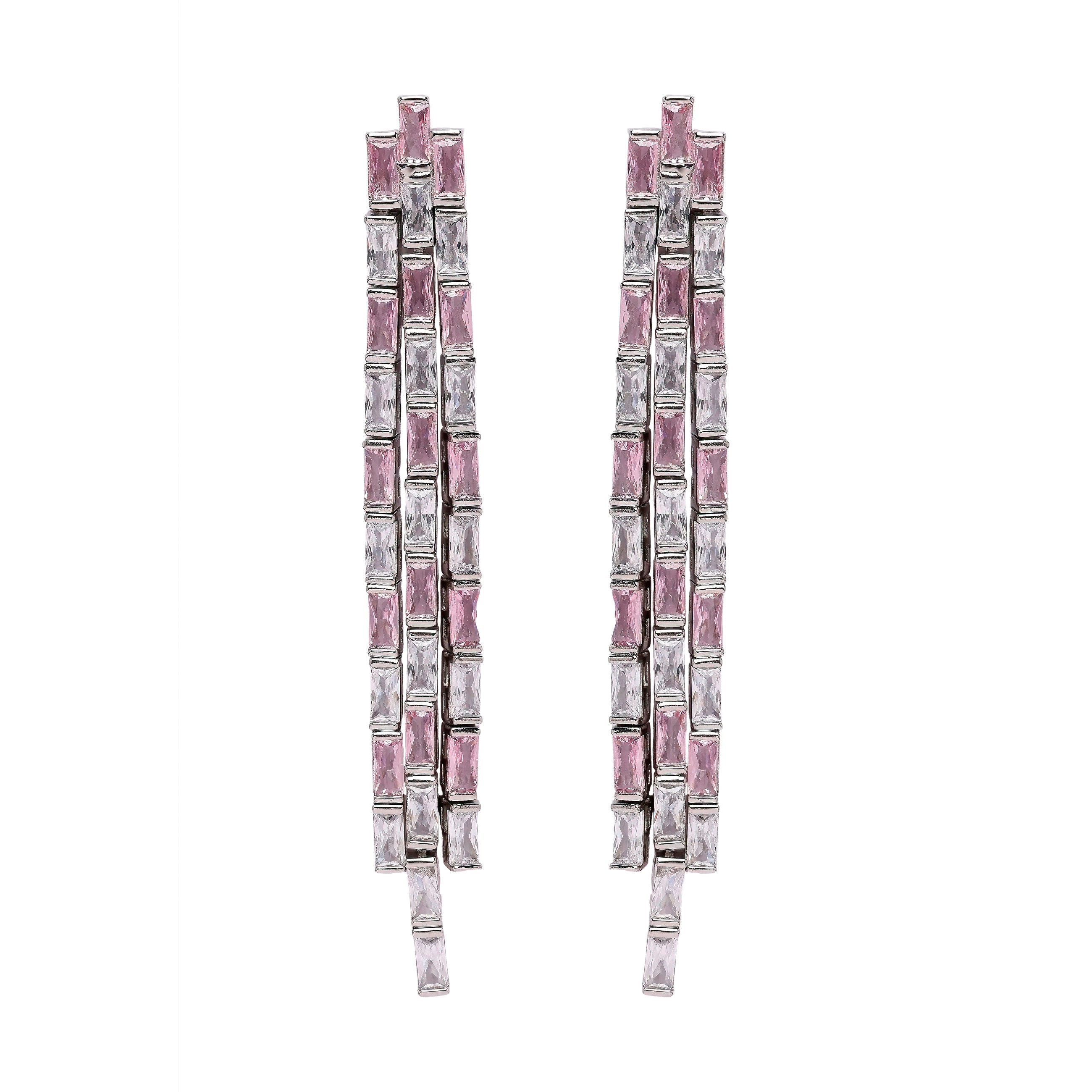 AGP PARIS Womens Diva Chain Tassel Drop Earrings