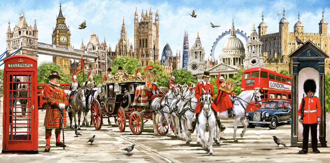 CASTORLAND 4000 Piece Jigsaw Puzzles, Pride of London, Great Britain, Monuments of London, C-400300-2