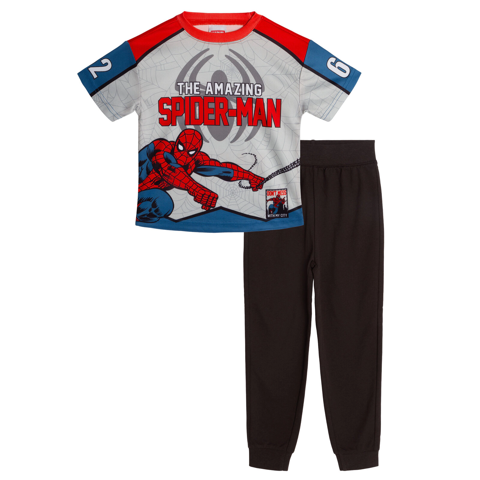 Marvel Spider-Man Boys' Athletic 2-Piece T-Shirt and Joggers Set