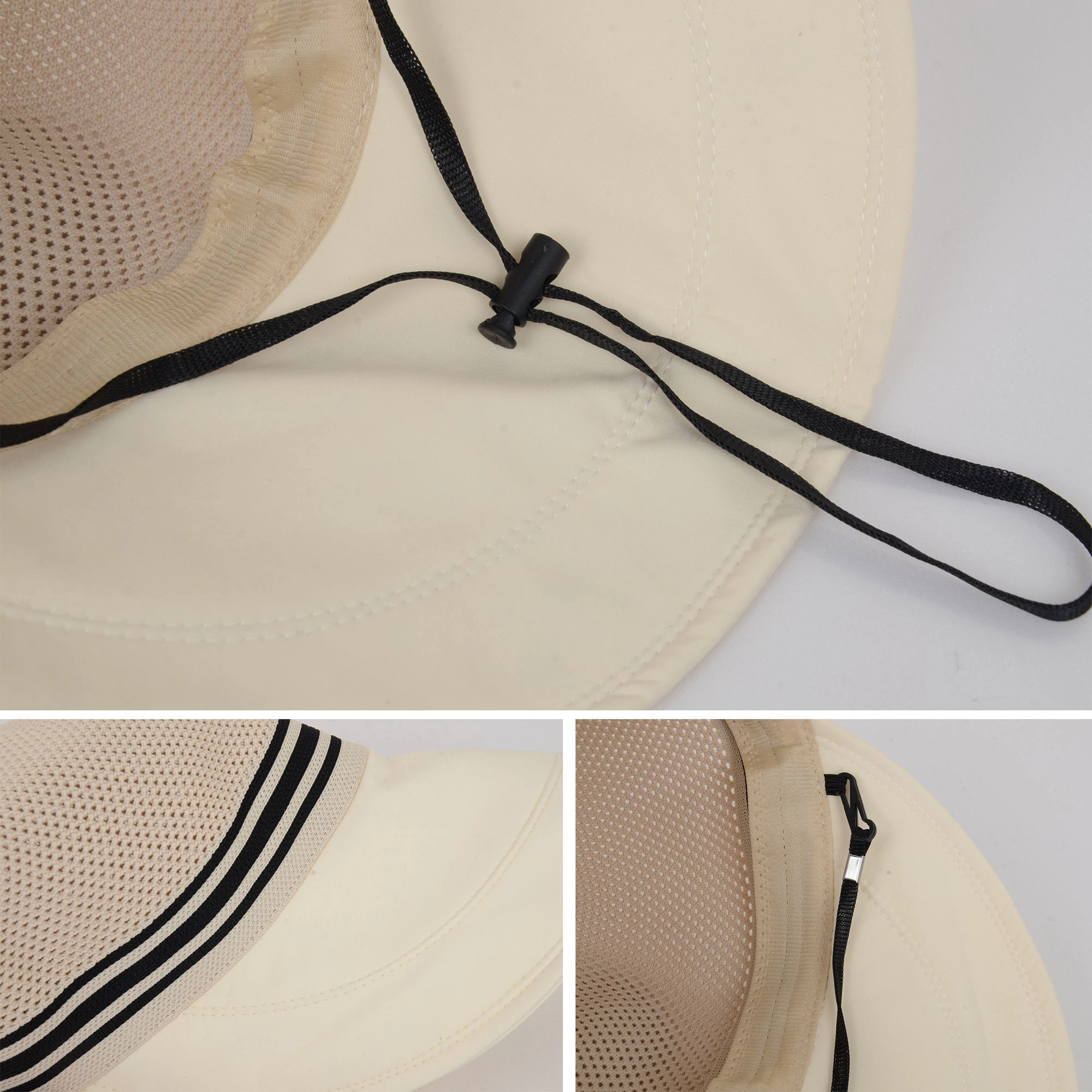Anna-Kaci Women's Breathable Mesh Sun Visor Cap with Ponytail Slot Adjustable Strap and Wide Brim