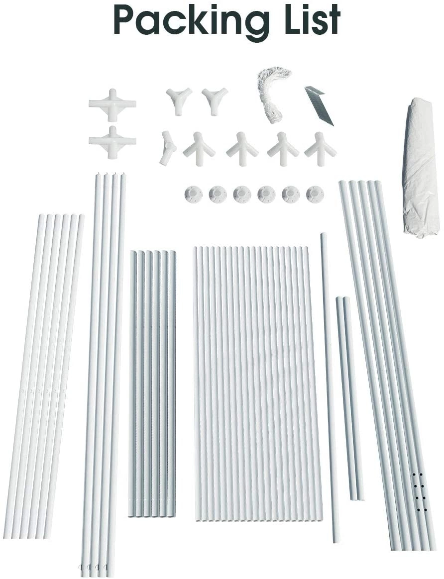 LJG 10 x 20 Feet Waterproof Canopy Tent with Tent Peg and Wind Rope