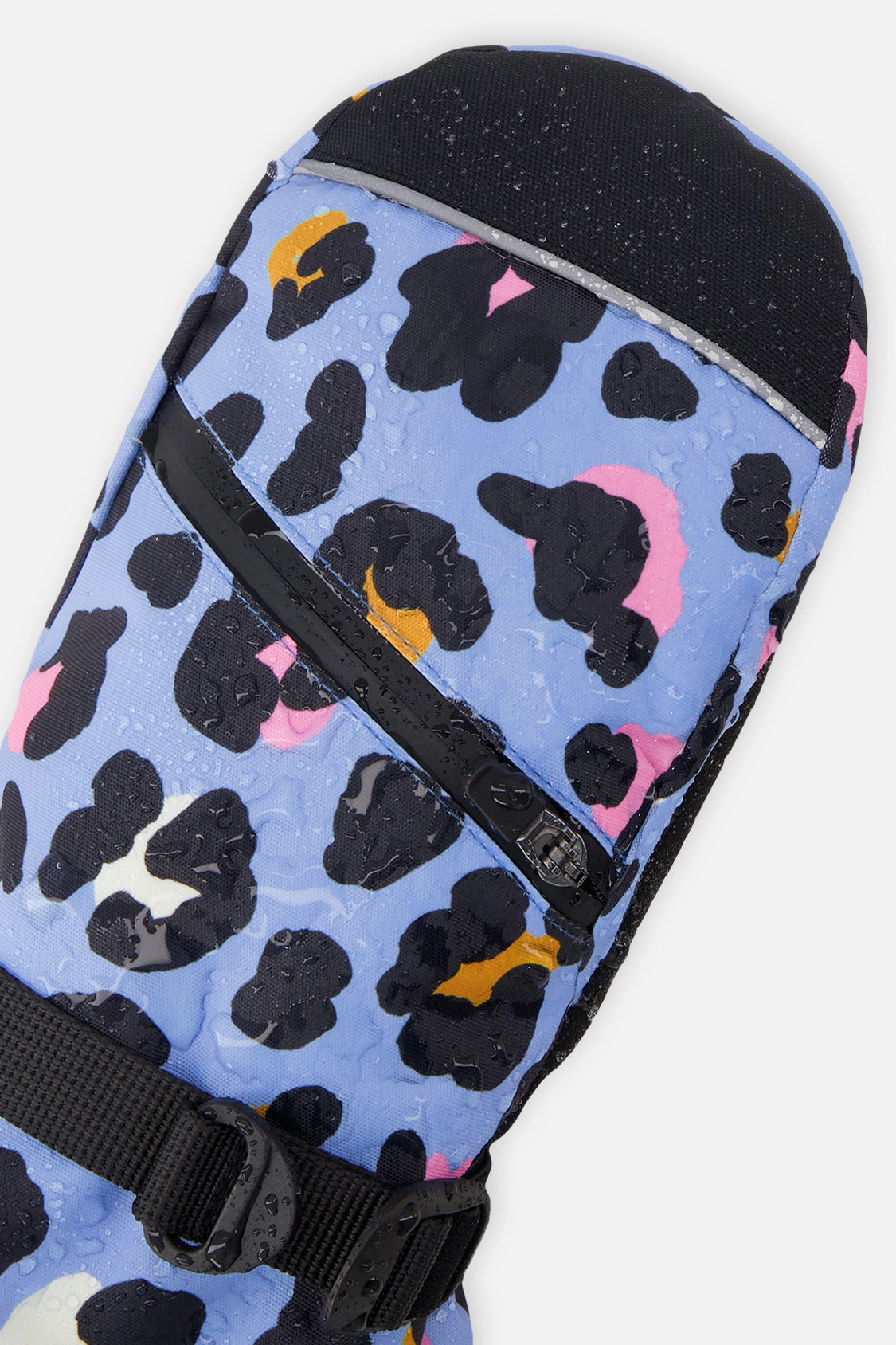 Deux par Girls Teknik Leopard Print Cordura-Reinforced Winter Mittens