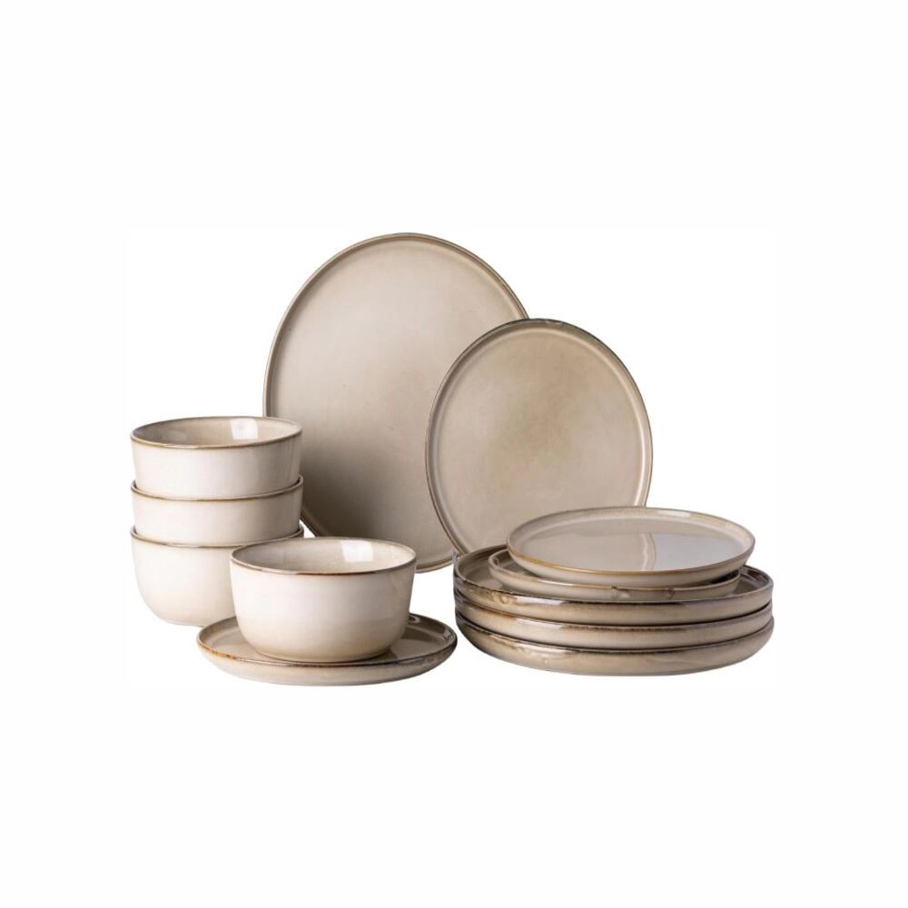 Toynee Starks Unisex 12 Piece Stoneware Dinnerware Set for 4