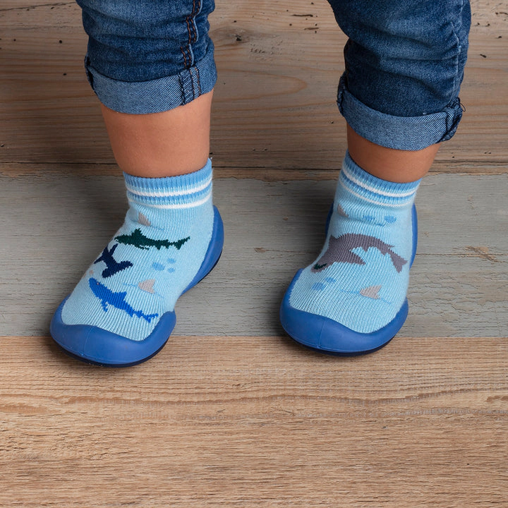Komuello Baby Boy First Walk Sock Shoes Shark Tank