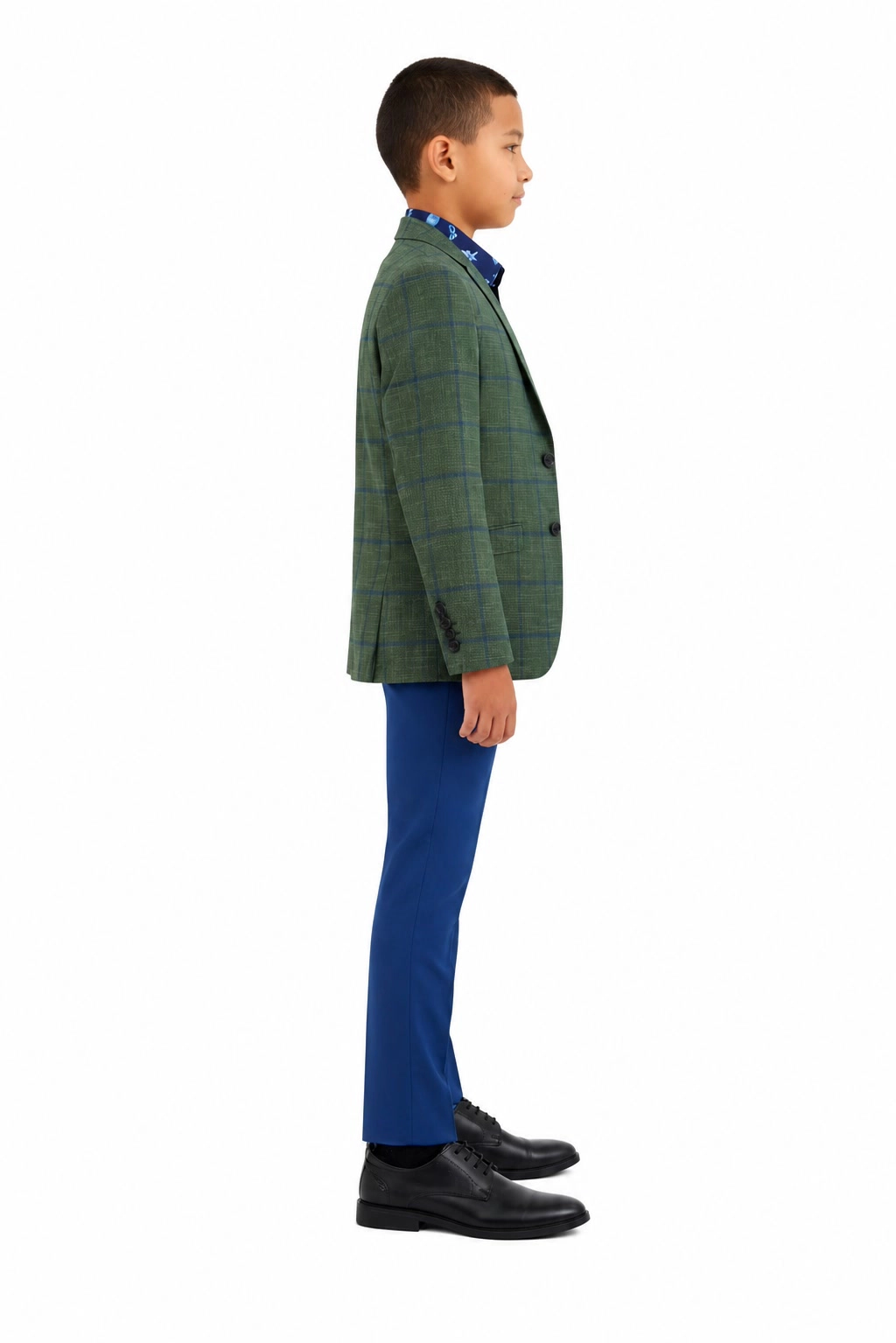 Elie Balleh Boys Slim Fit Elie Balleh Boys' Plaid Jacket