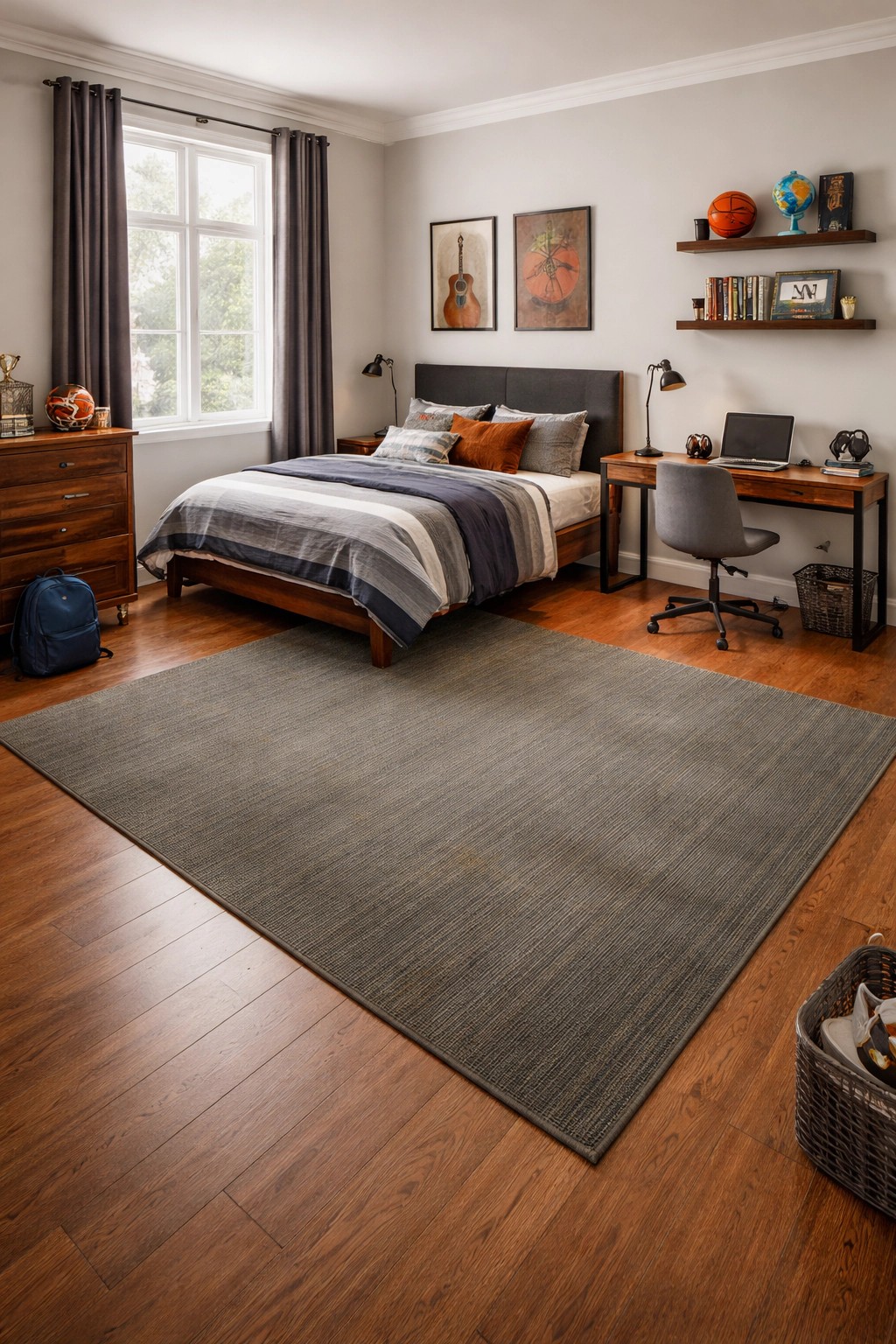 Magic Rugs Gray Tribal Stripes 6X8 Lori Gabbeh Oriental Rug