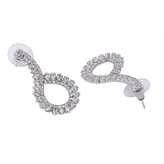 AGP PARIS Womens Diamond Dust Drop Earrings
