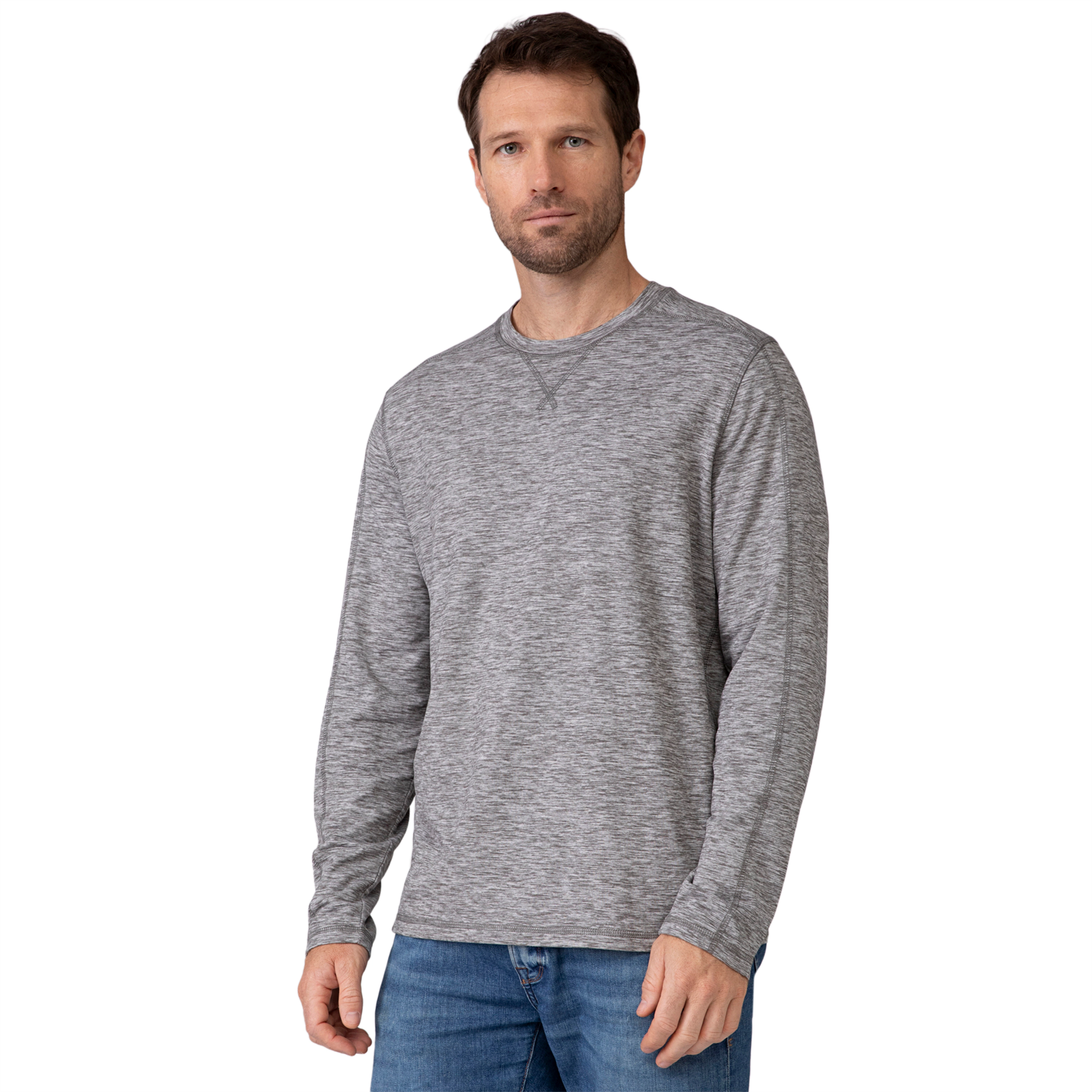 Free Country Men's FreeCycle® Sueded Long Sleeve Crew Neck