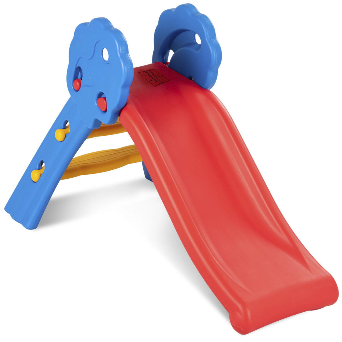 SUGIFT Kids Blue Folding Indoor Outdoor Slide with Easy-Climb Steps 52.5-in W 28-in H 110-lb Child Capacity