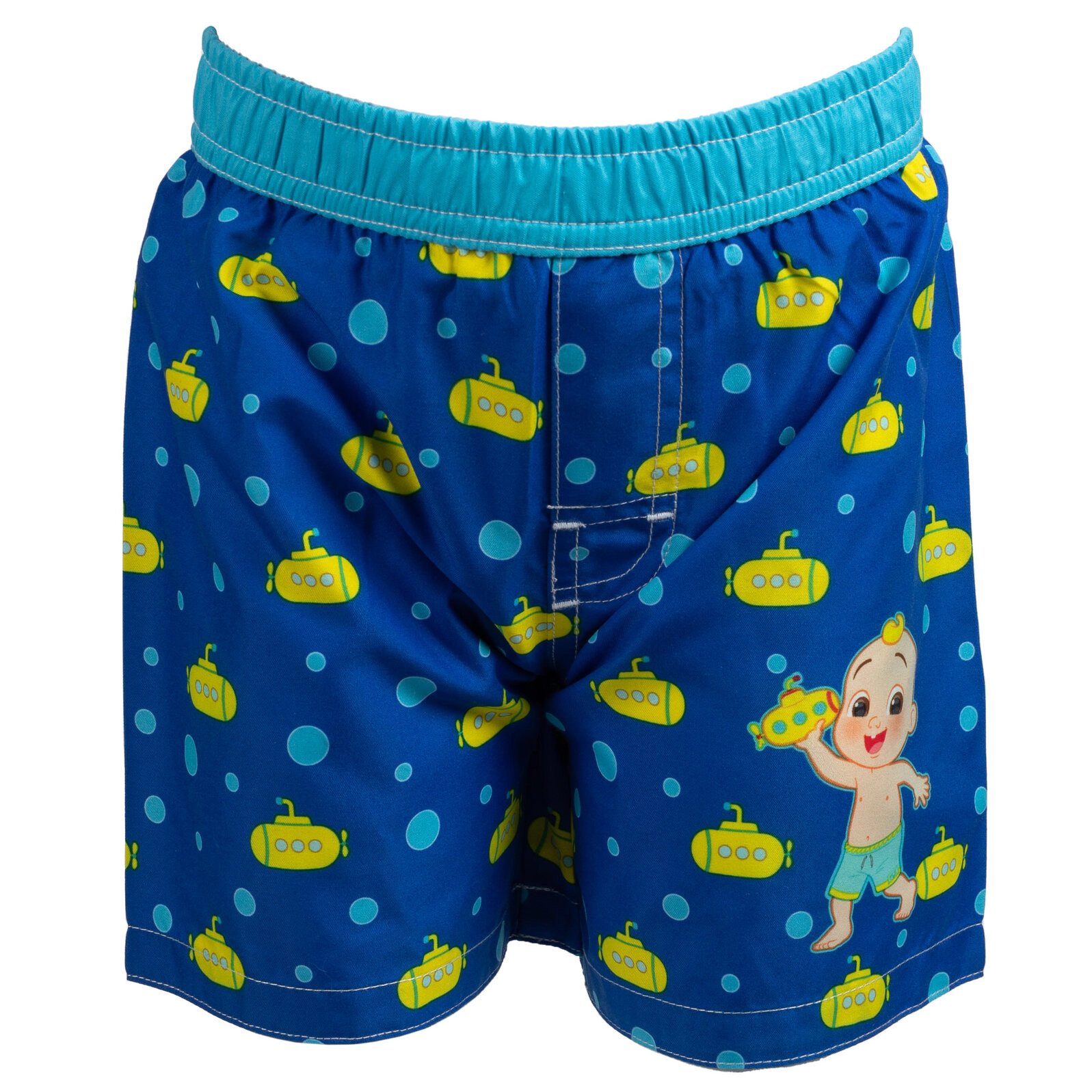 Cocomelon JJ Boys' 2-Piece Rash Guard and Swim Trunks Set