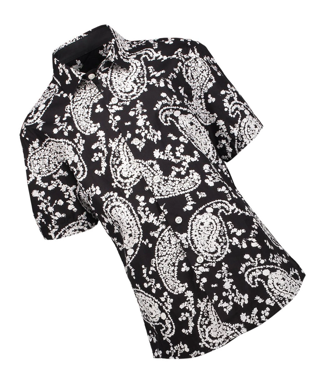 Elie Balleh Boys Slim Fit Paisley Button Down Shirt
