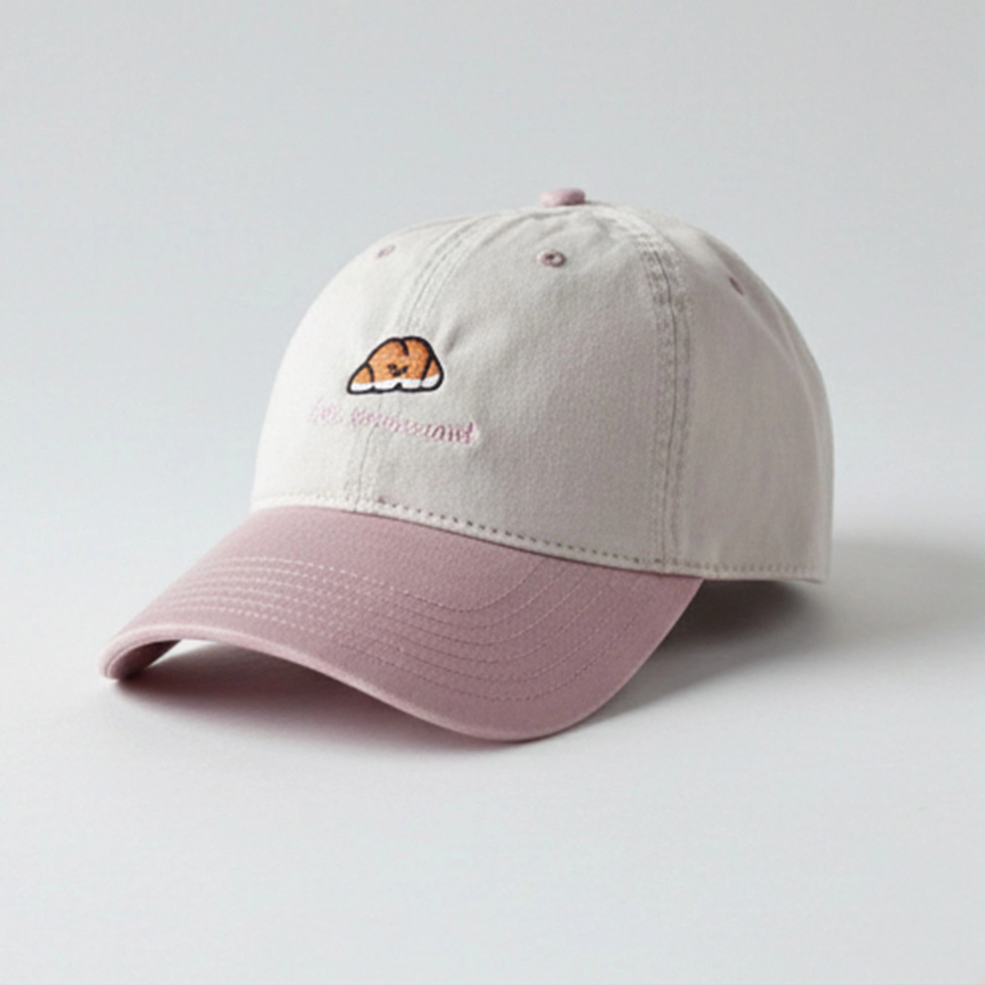 Anna-Kaci Women's Embroidered Croissant Baseball Cap Adjustable Hat