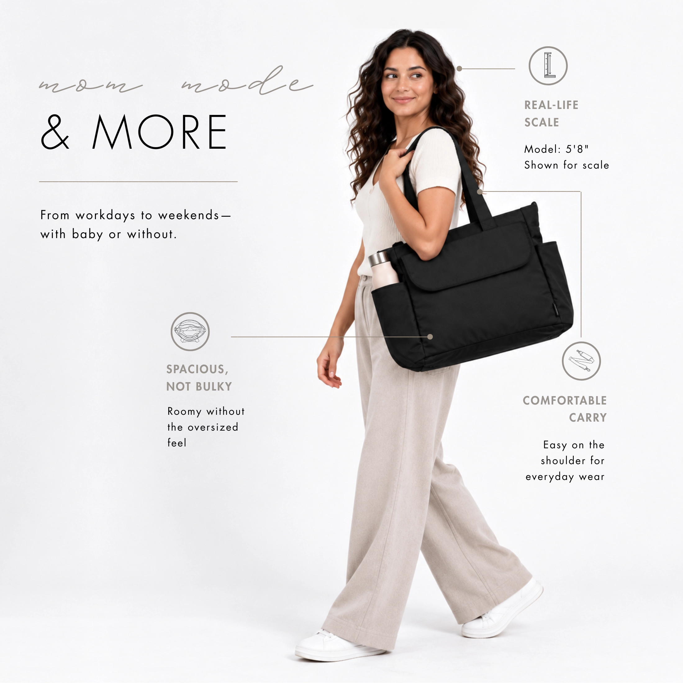 Hynes Eagle Women's Motion All-in-One Diaper Tote