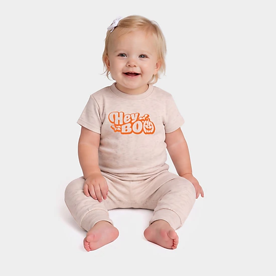 The Juniper Shop - Infant Jogger Pant Crew Set - Hey Boo