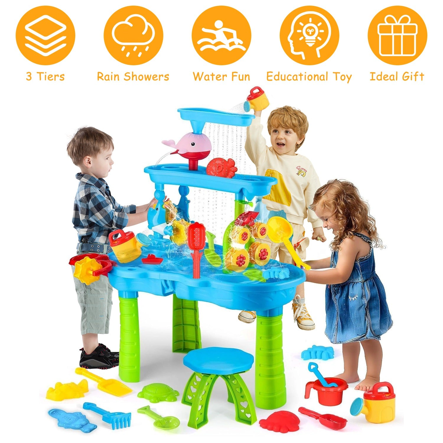 GBruno 3-Tier Rain Shower Water Table