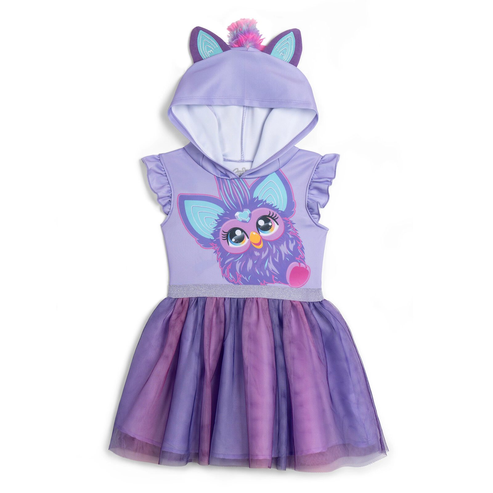 Furby Girls' Cosplay Hooded Tutu Dress