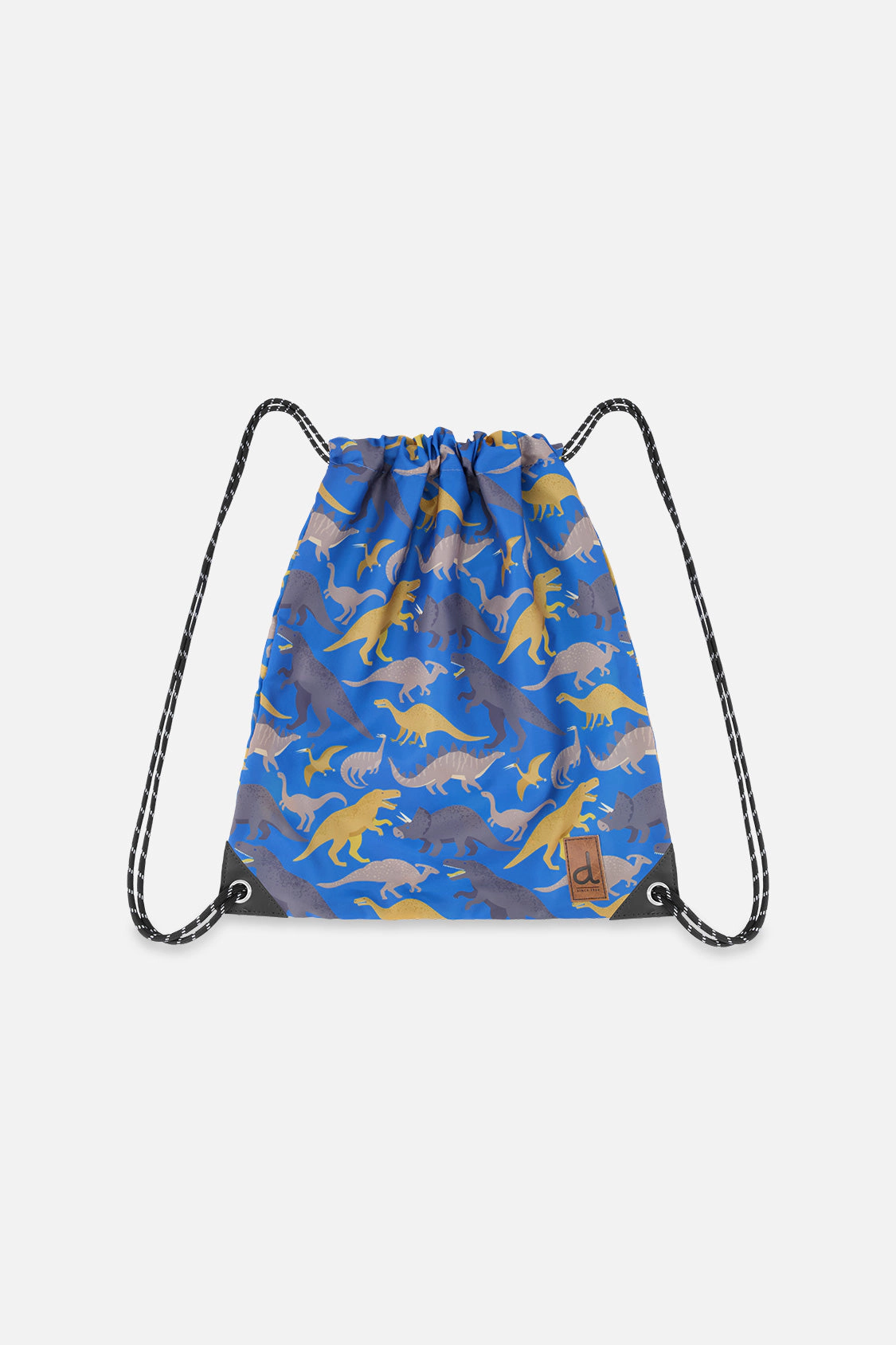 Deux par Deux Boys Lightweight Dinosaur Print Drawstring Bag