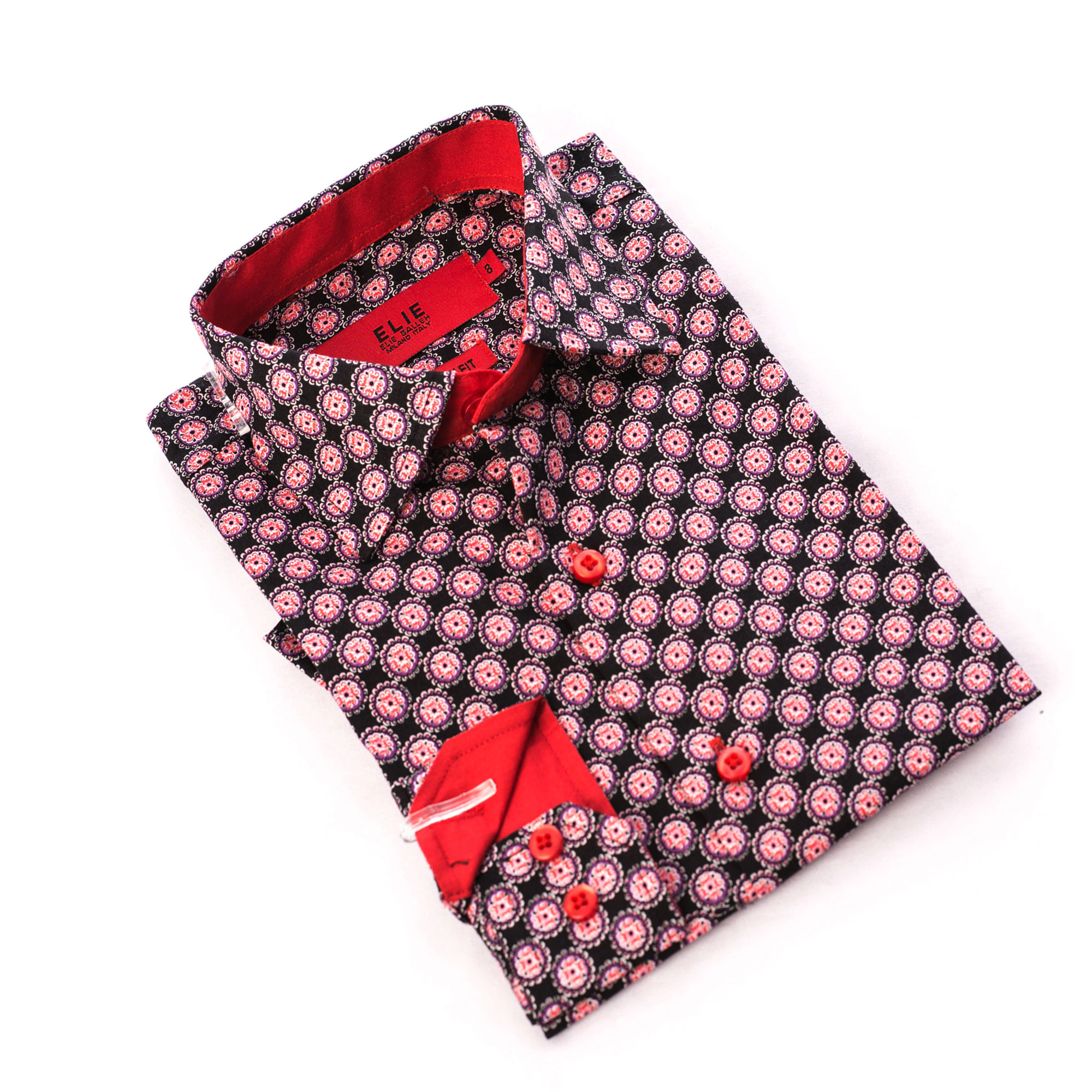 Elie Balleh Boys Slim Fit Printed Button-Down Shirt