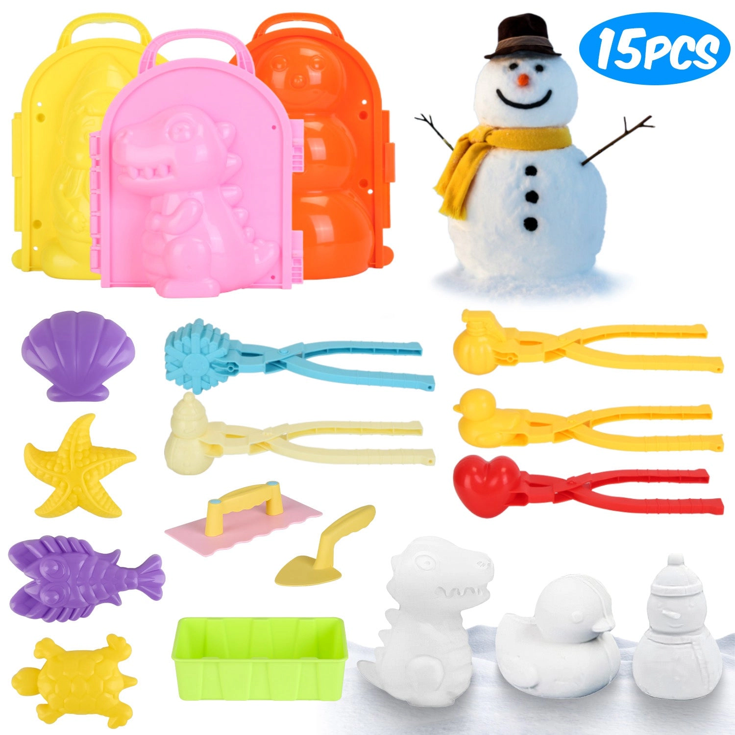 GBruno 15-Piece Winter Snowball Maker Kit