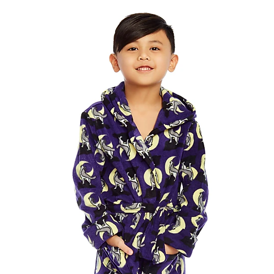Leveret Kids Hooded Fleece Animal Robe