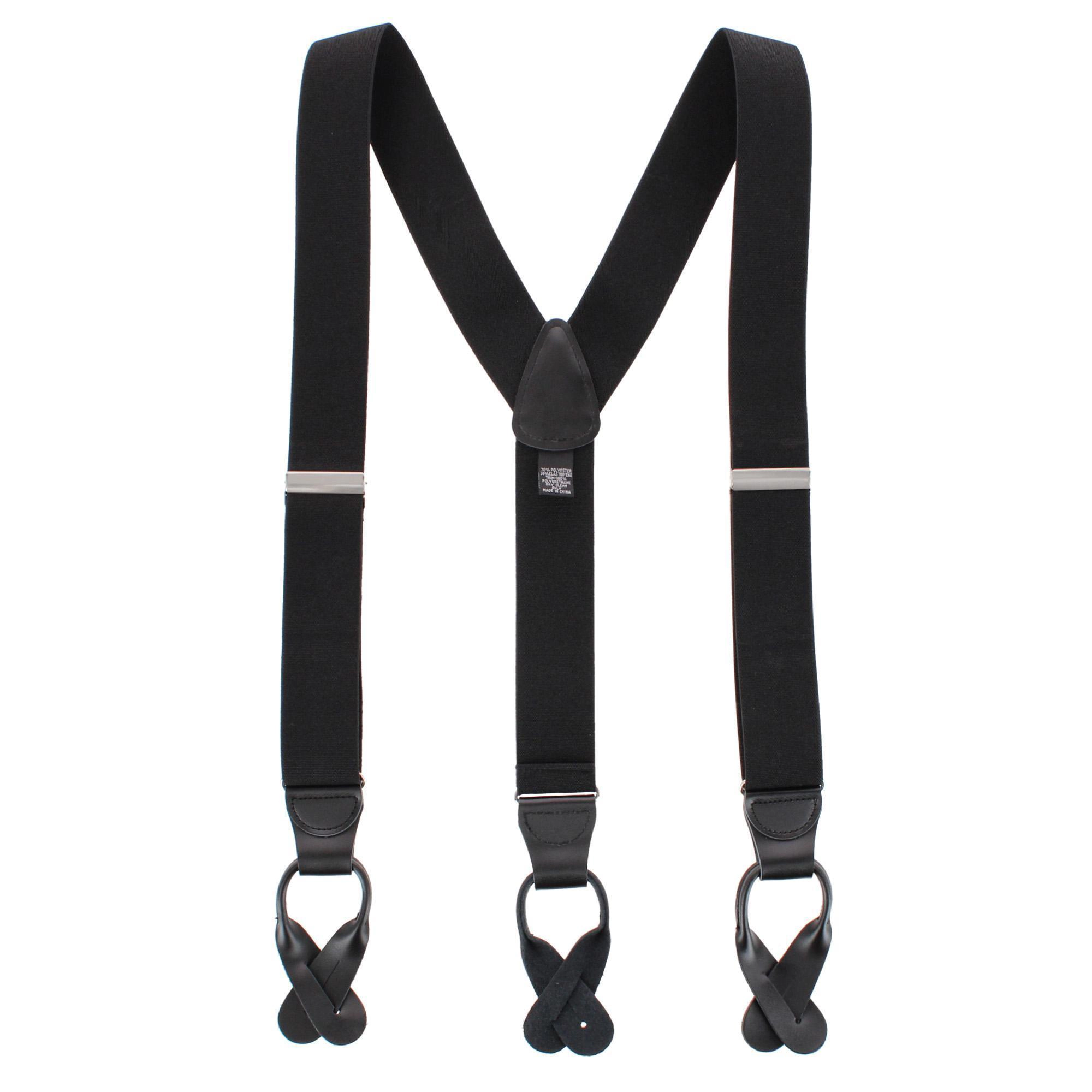 Essentials by Trafalgar The Original Elastic Comfort Button End Suspender
