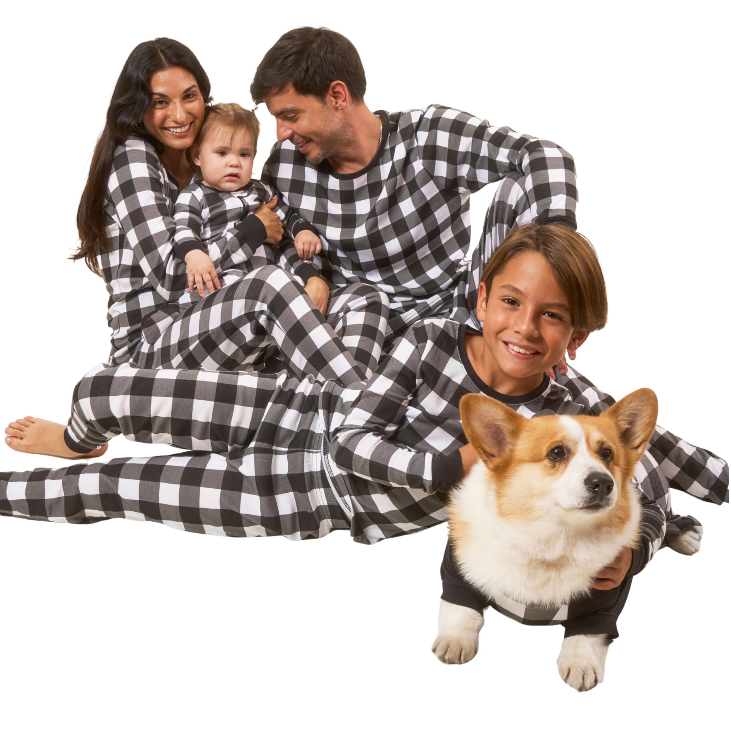 Leveret Mens 2-Piece Plaid Cotton Snug Fit Pajama Set