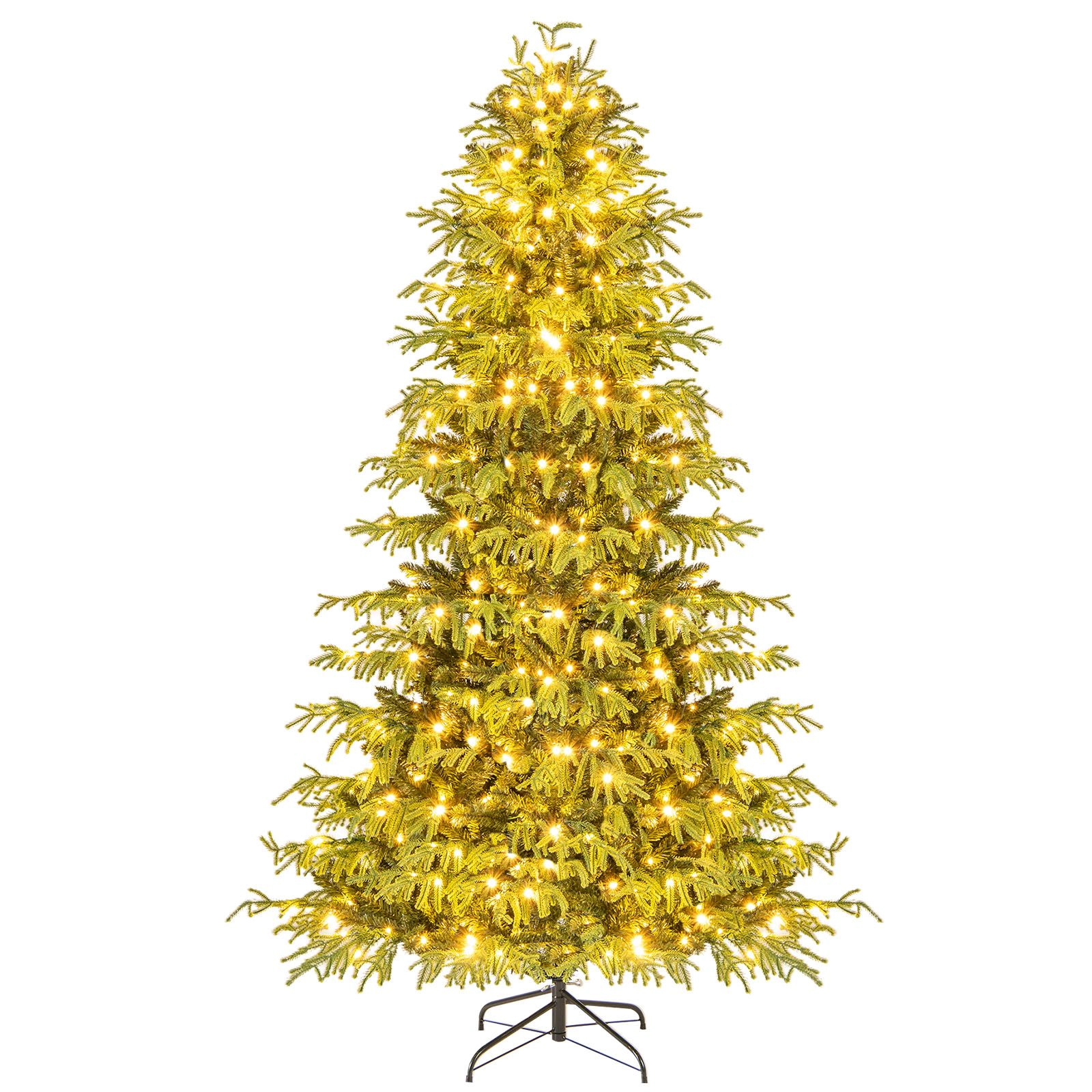 SlickBlue Full Branch Christmas Tree with PE and PVC Foliage