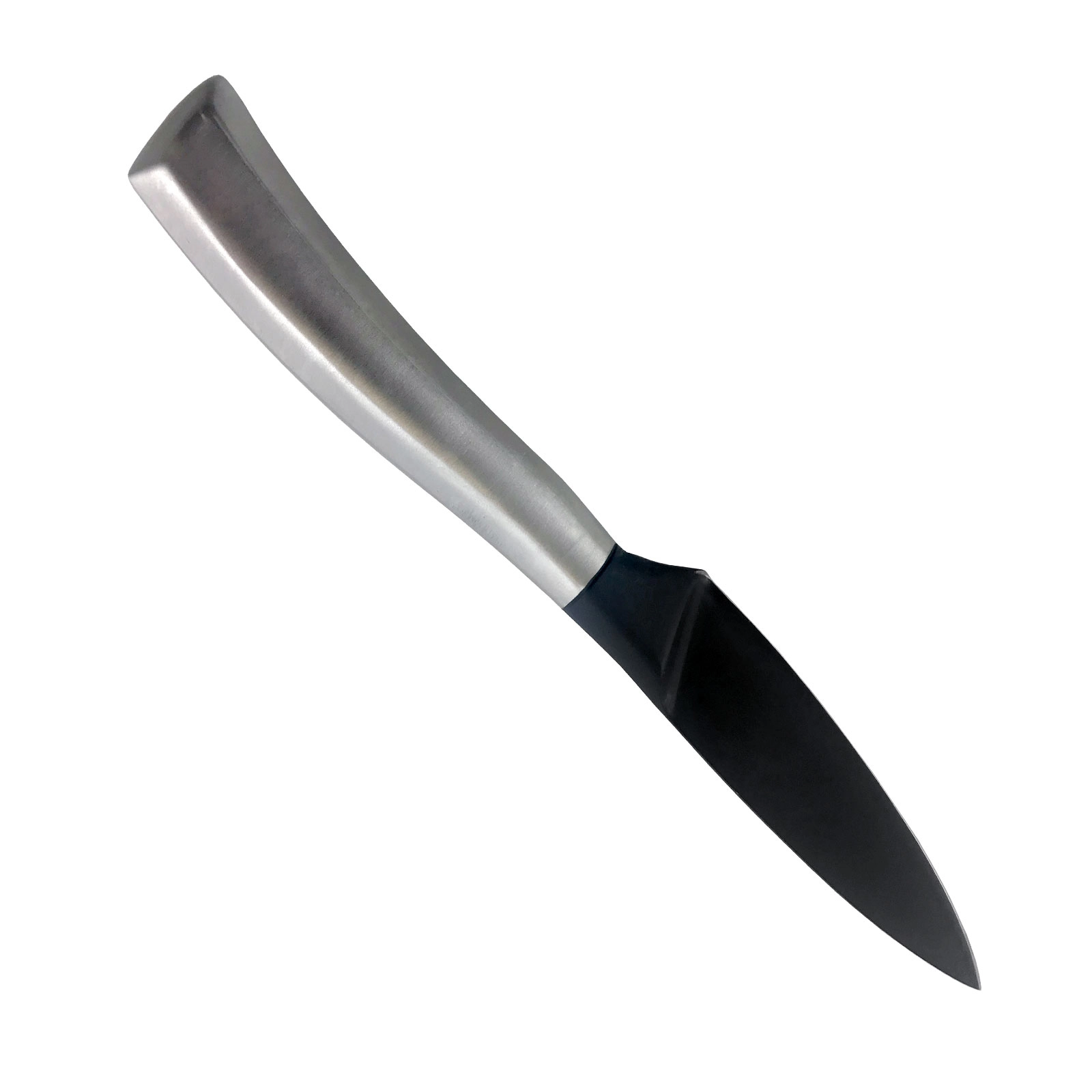 Gibson Home Opus 3.5 Inch. Stainless Steel Paring Knife with Black Blade