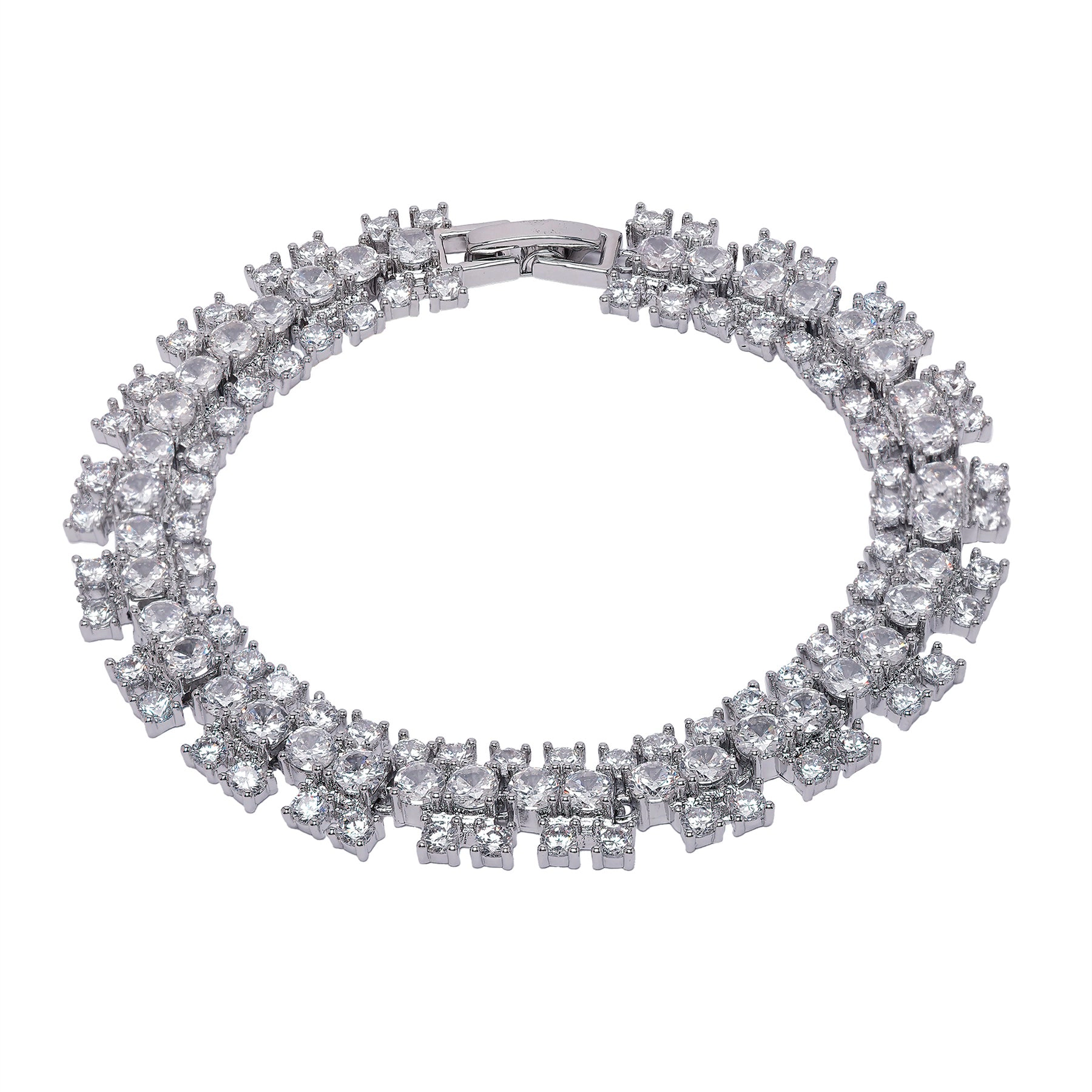 AGP PARIS Womens Diva Sterling Broad Bracelet