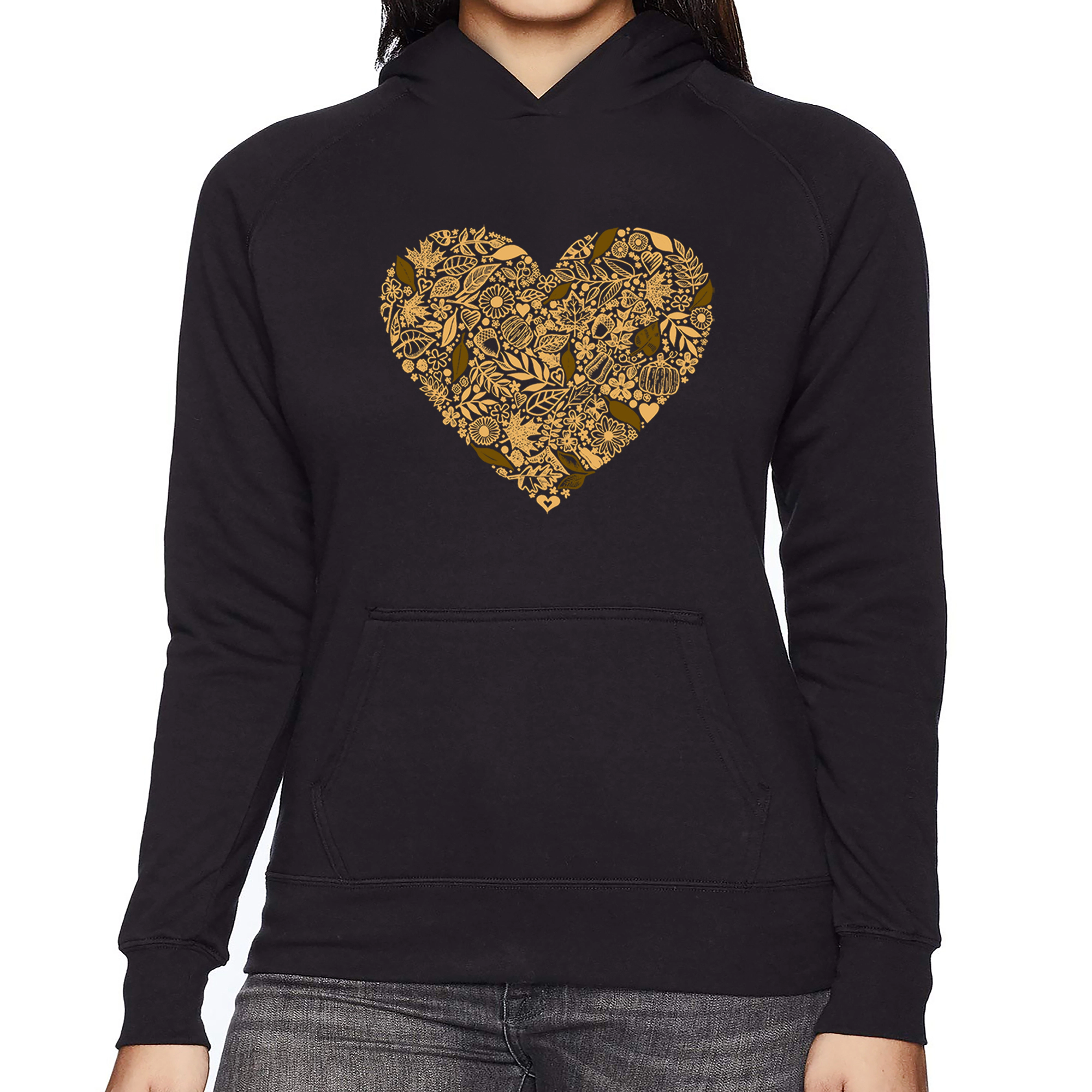 LA Pop Art Fall Vibes  - Women's Word Hooded Sweatshirt
